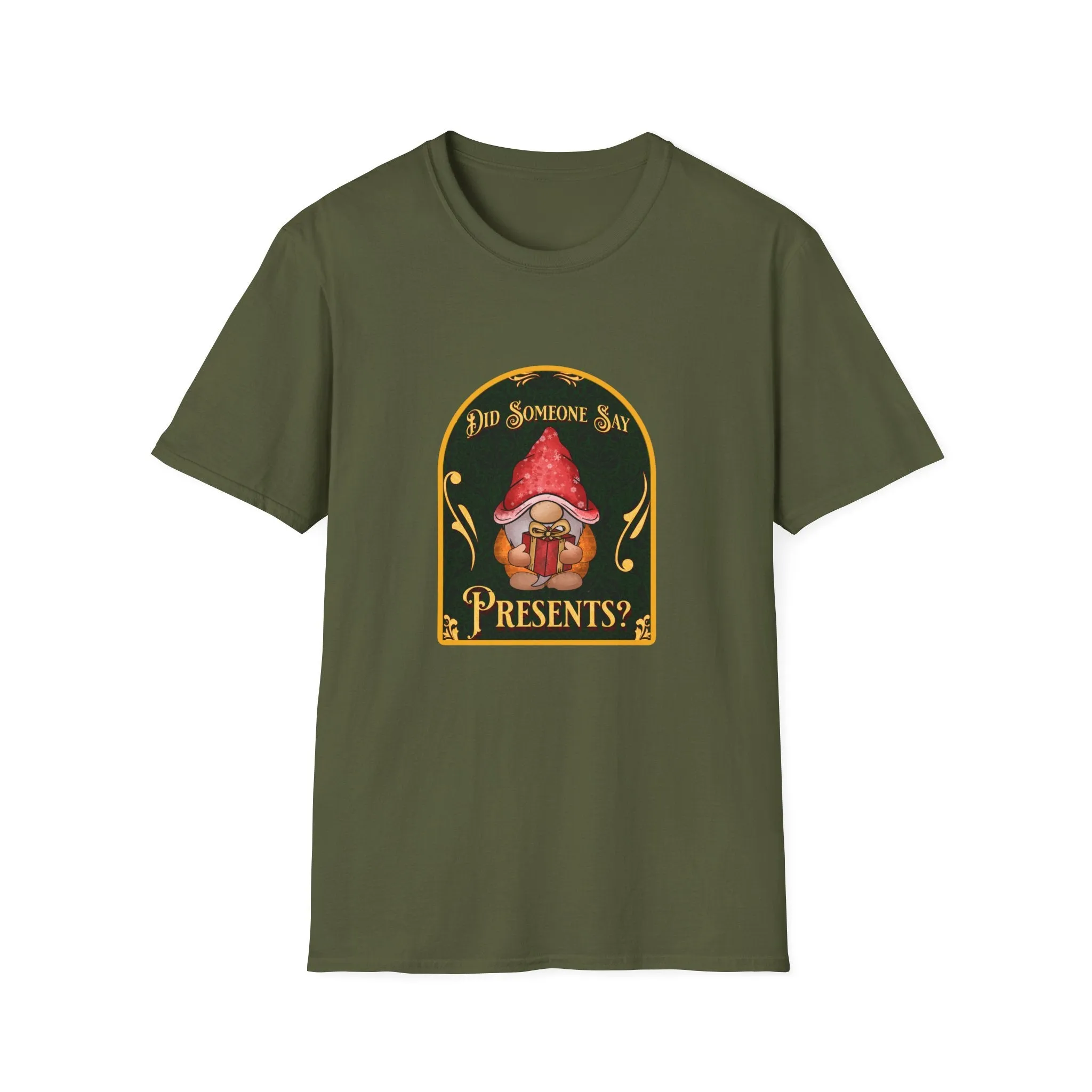 Gnome Presents Unisex Softstyle T-Shirt