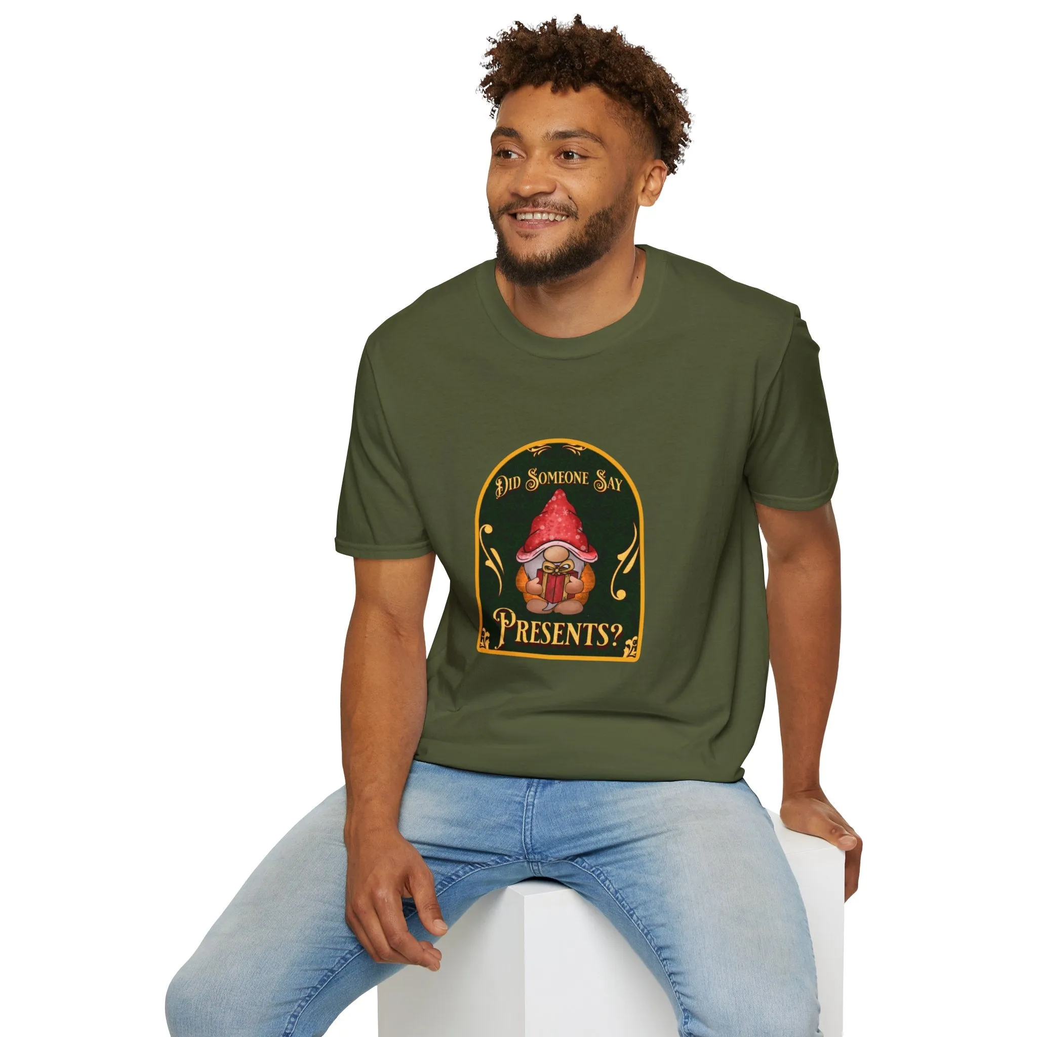 Gnome Presents Unisex Softstyle T-Shirt