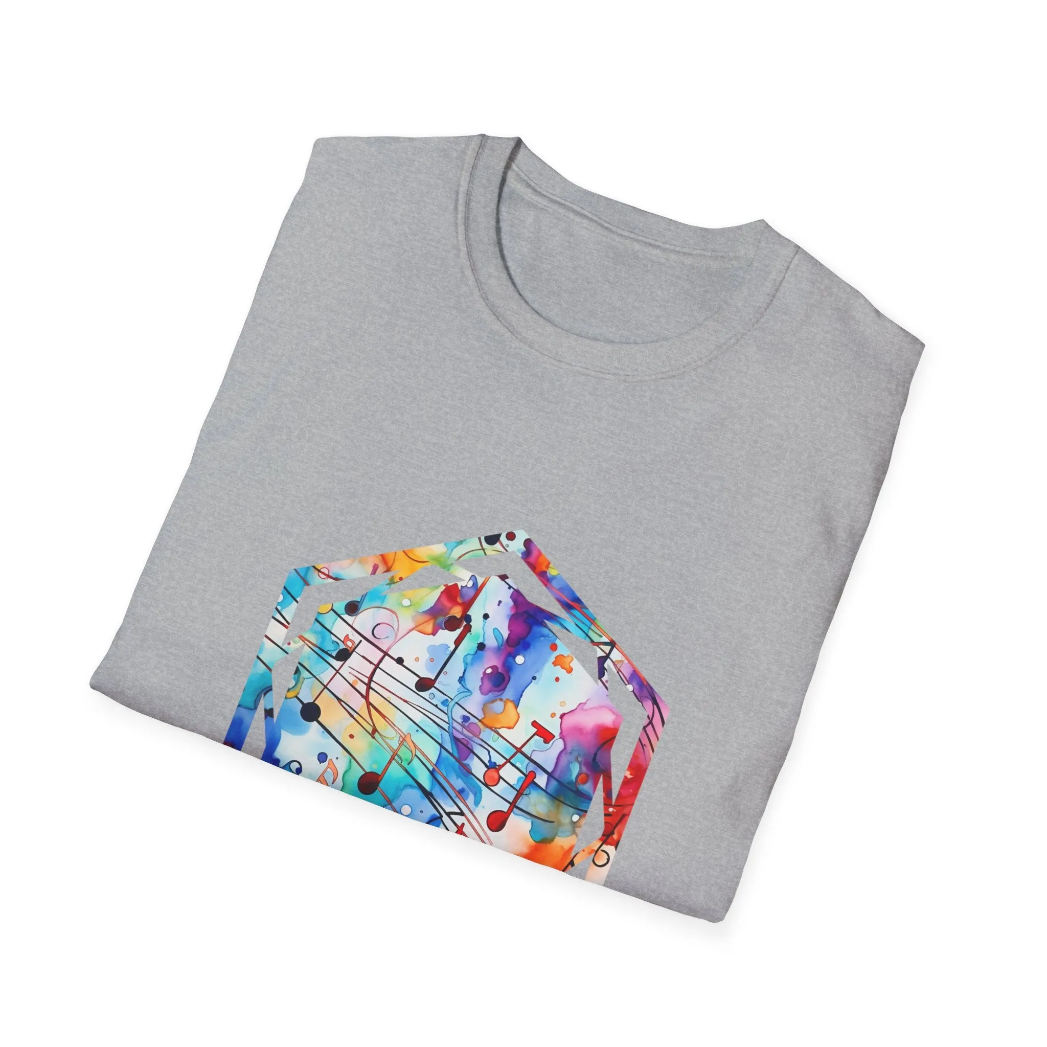 Graffiti Musical Notes Unisex Softstyle T-Shirt