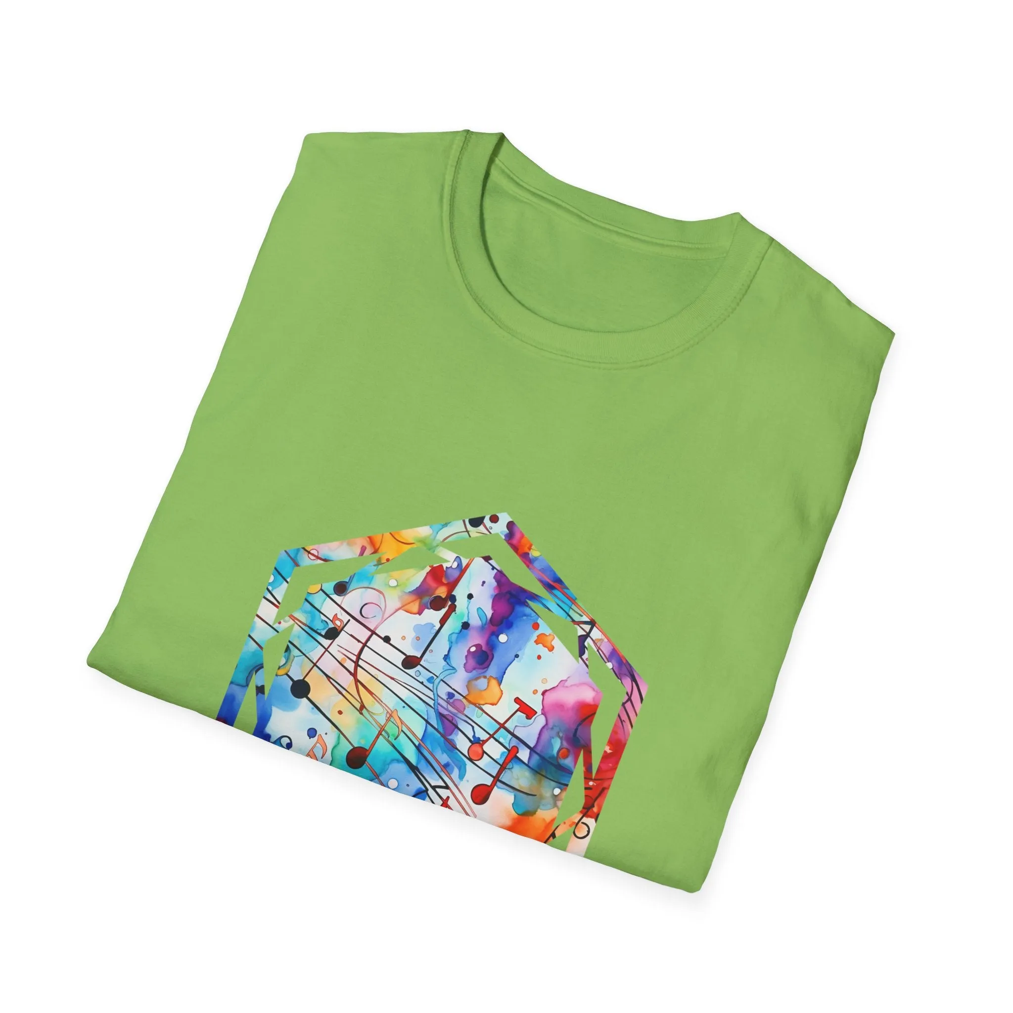 Graffiti Musical Notes Unisex Softstyle T-Shirt