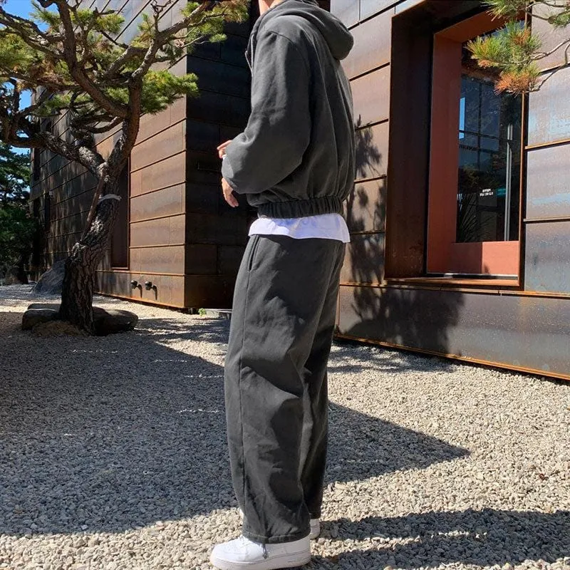 GS No. 94 Grey Zip-up Hoodie/Sweatpants