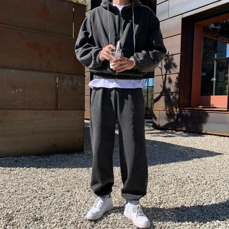 GS No. 94 Grey Zip-up Hoodie/Sweatpants