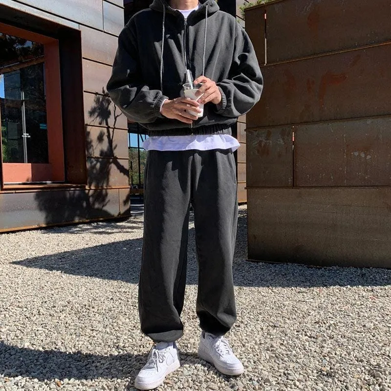 GS No. 94 Grey Zip-up Hoodie/Sweatpants