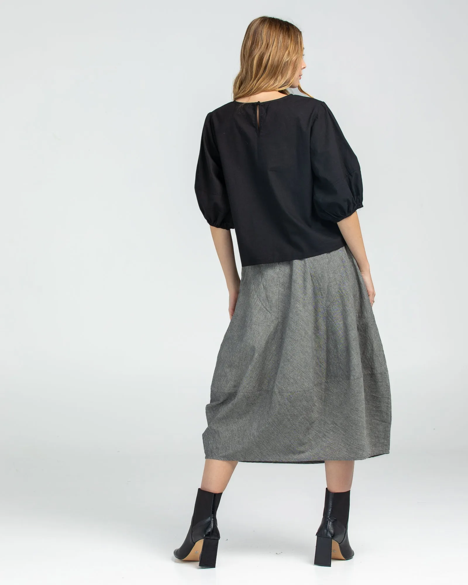 Guru Skirt - Winter Black Chambray