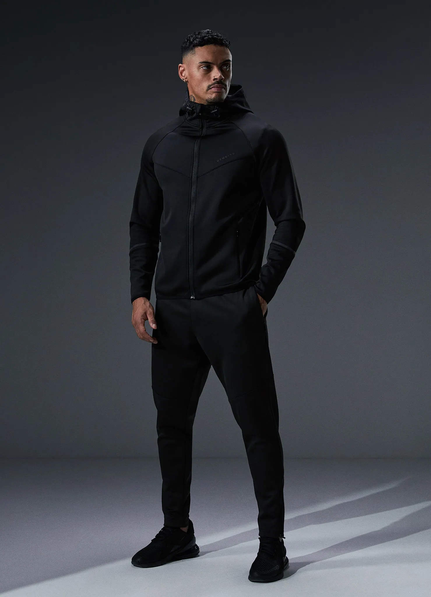 Gym King Alpha Poly Tracksuit - Black