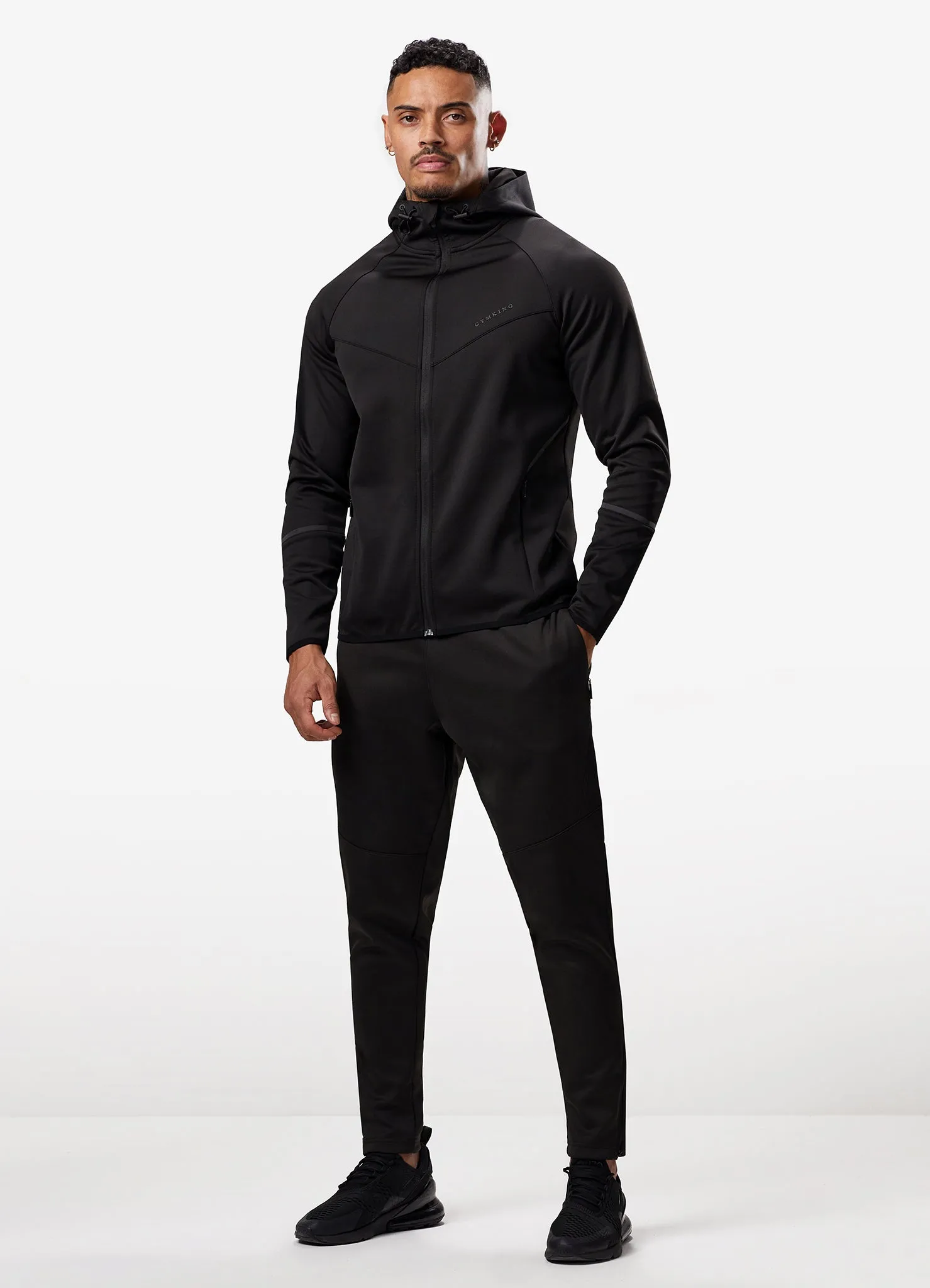 Gym King Alpha Poly Tracksuit - Black