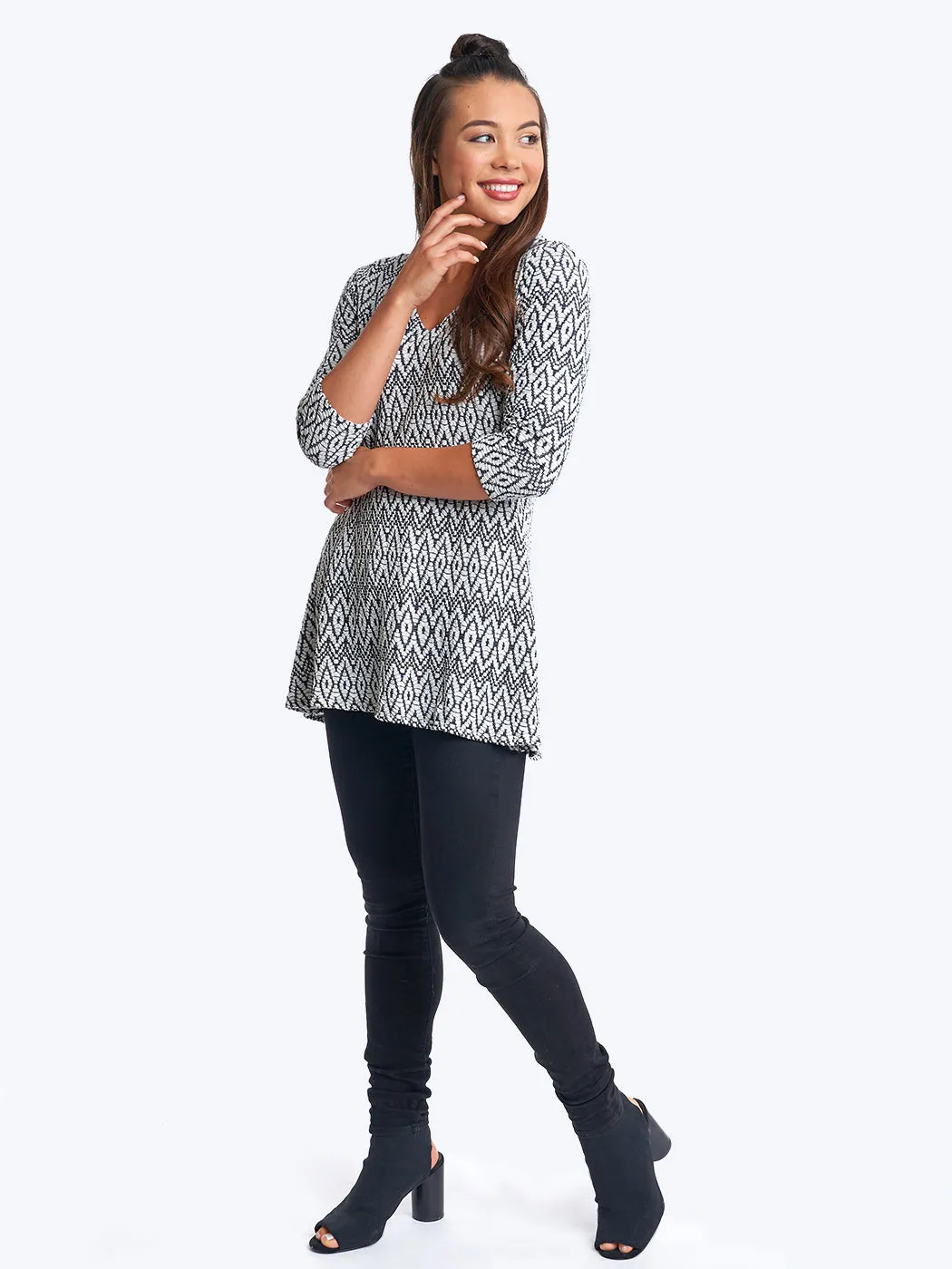 Hagen Knit Jacquard Leyton Tunic