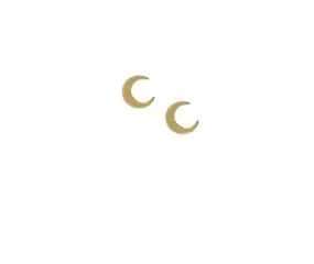 HALF CRESCENT MOON STUDS