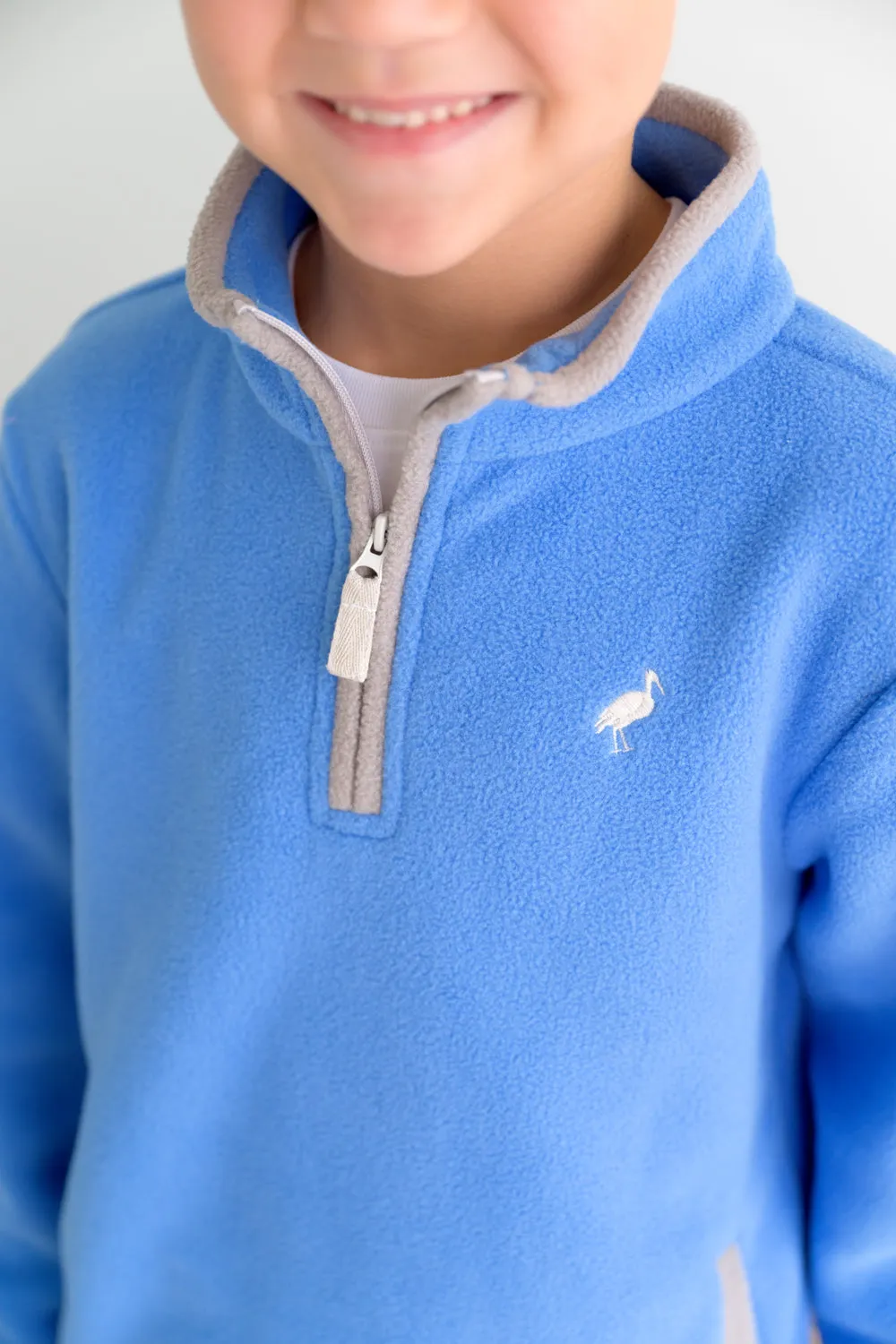 Hayword Half-Zip (Fleece) - Barbados Blue with Grantley Gray