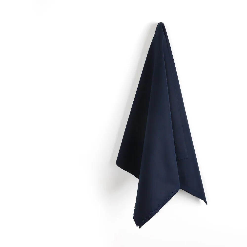 Heavyweight Smooth Stretch Cotton - Navy