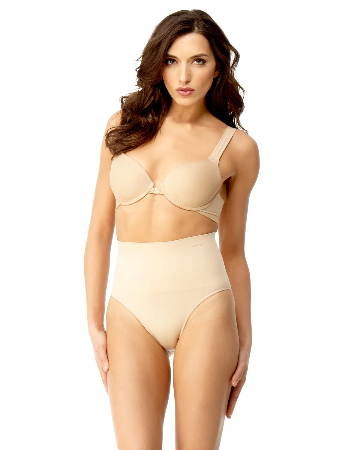 High-Waisted Moderate Coverage Seamless Shaper Brief