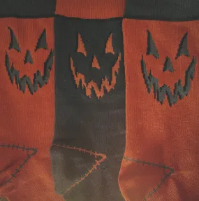 Jack-O-Lantern Pumpkin Socks