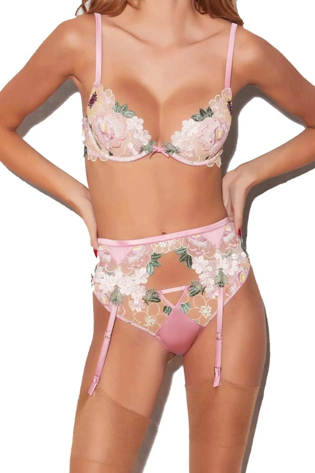 Jardin Embroidery Demi Bra