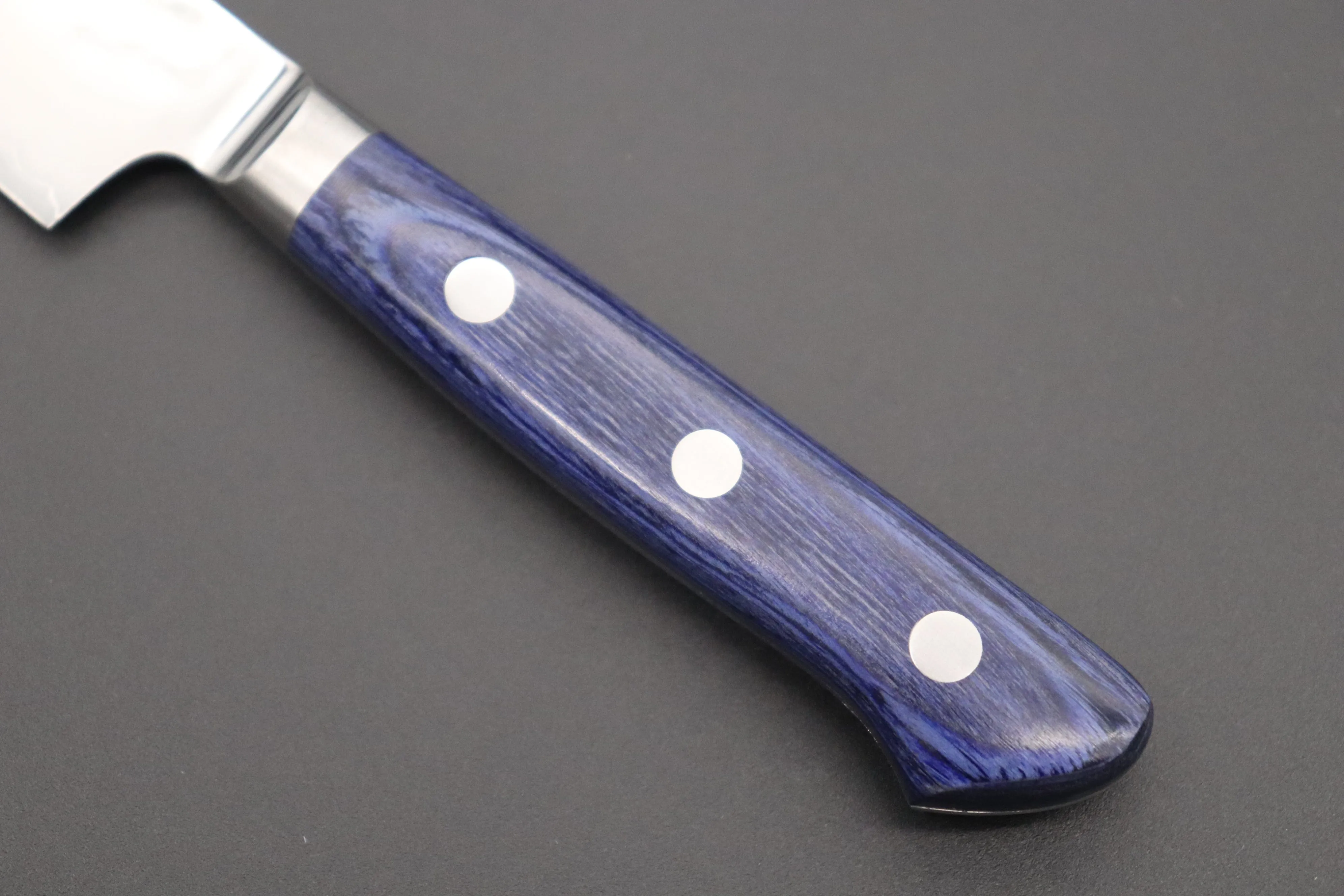 JCK Natures 青雲 Blue Clouds Series BC-1 AUS-10 Tsuchime Hammered Kiritsuke (Bunka) Petty 140mm (5.5 inch)