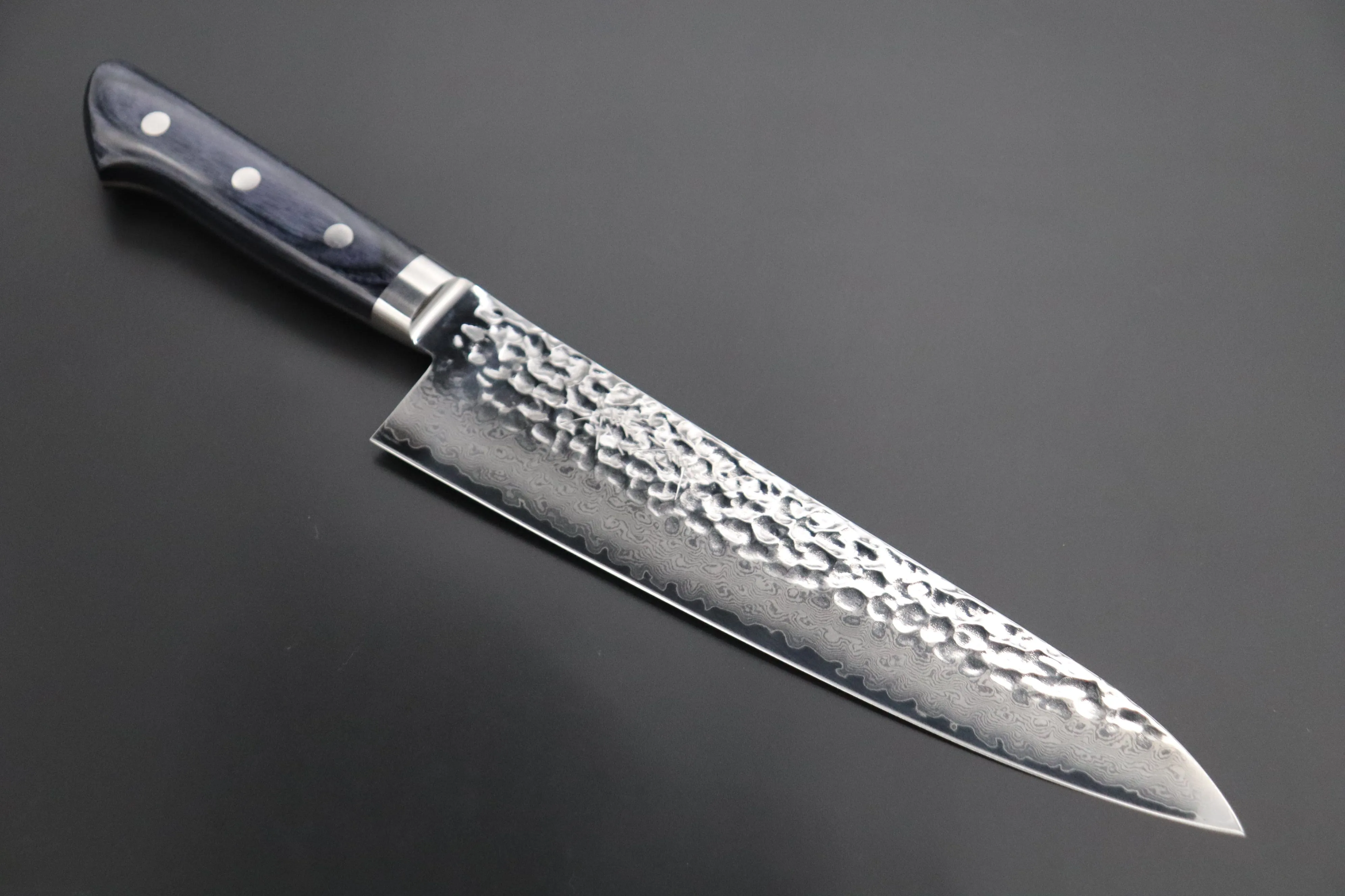 JCK Natures Blue Clouds Series VG-10 Tsuchime Damascus Petty 135mm & Gyuto 210mm (BCDP-PG 2Pcs Set)