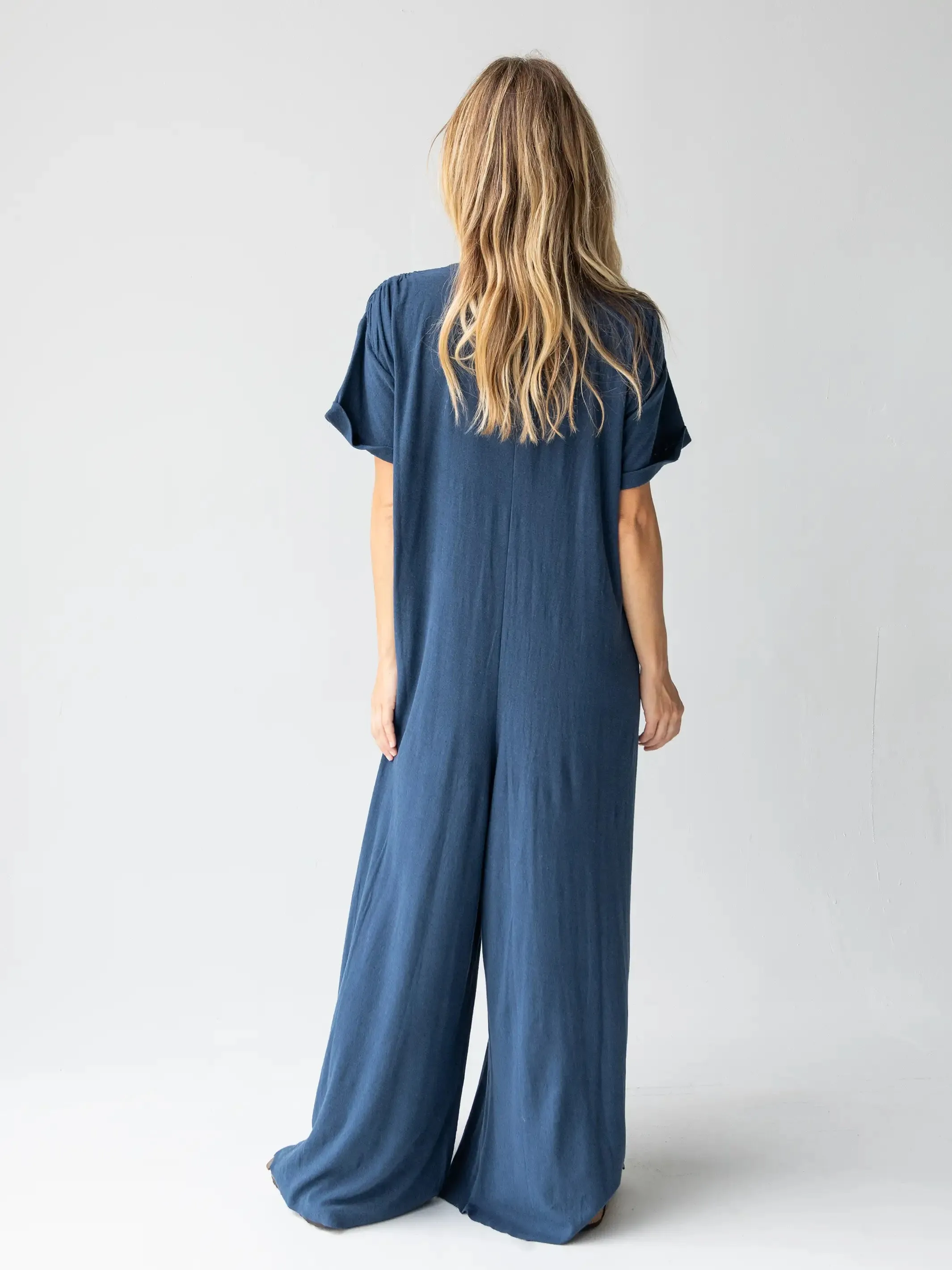 Jenna Jumpsuit - Washed Navy