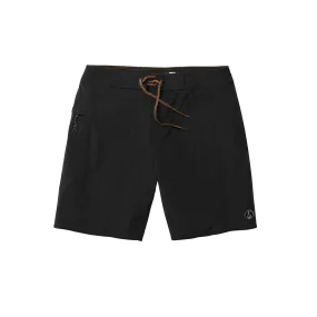 Keyhole Solid Boardshort - Black