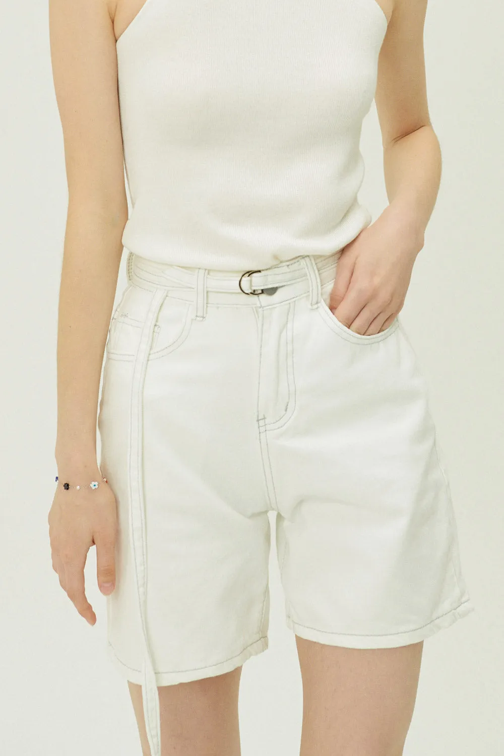 Lindy Belted Bermuda Shorts