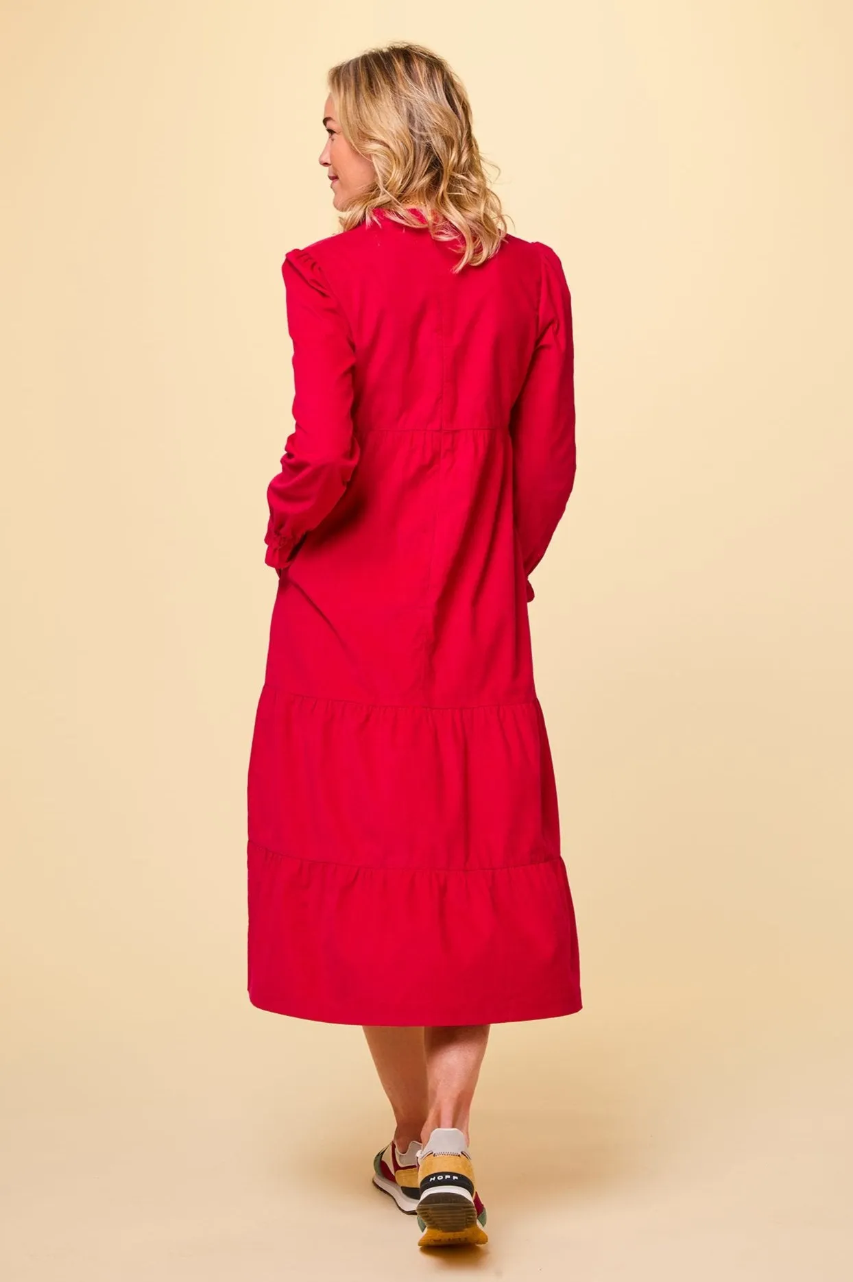 Liv Corduroy Dress | Red