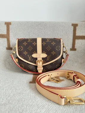 Louis Vuitton Saumur Handbag Monogram BB (Brown)