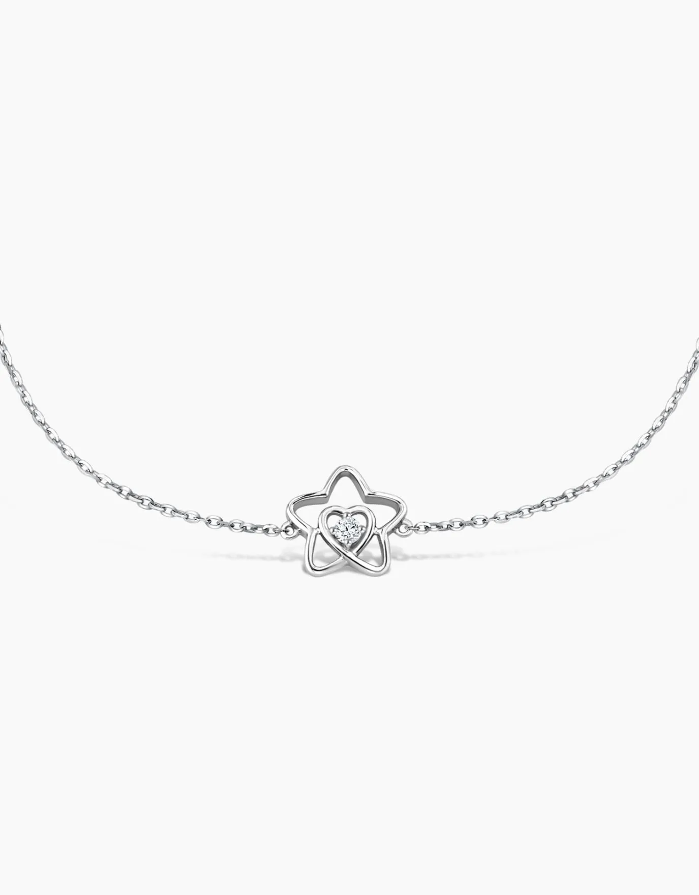 LVC Charmes Heart and Stars Diamond Bracelet