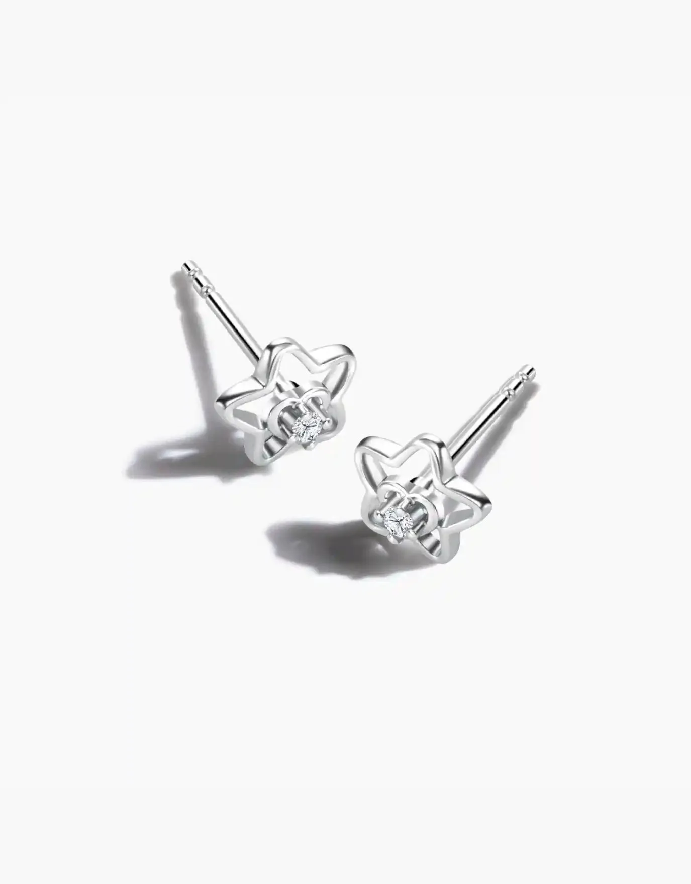 LVC Charmes Heart and Stars Diamond Earrings