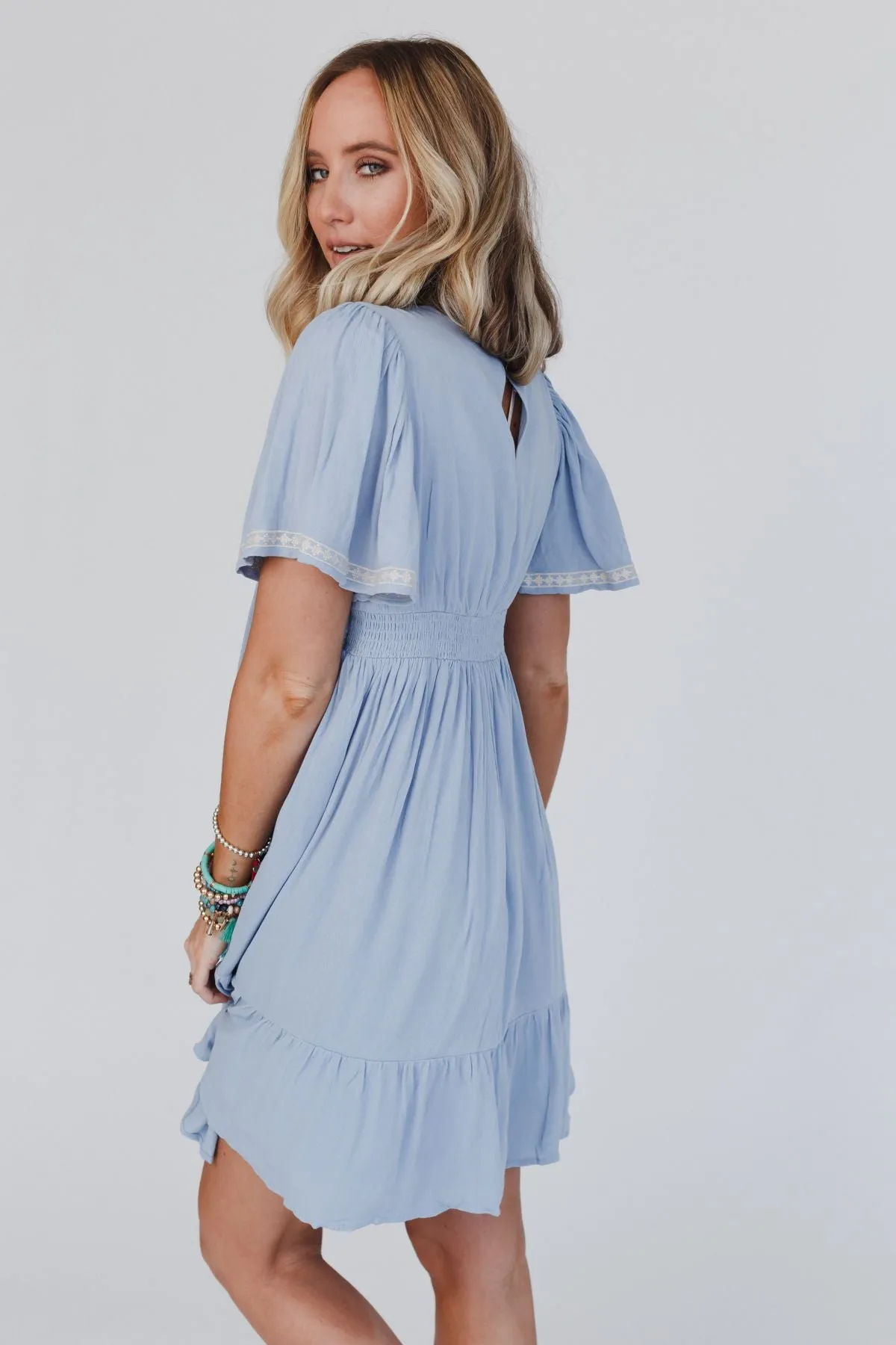 Magdaline Mini Dress - Blue