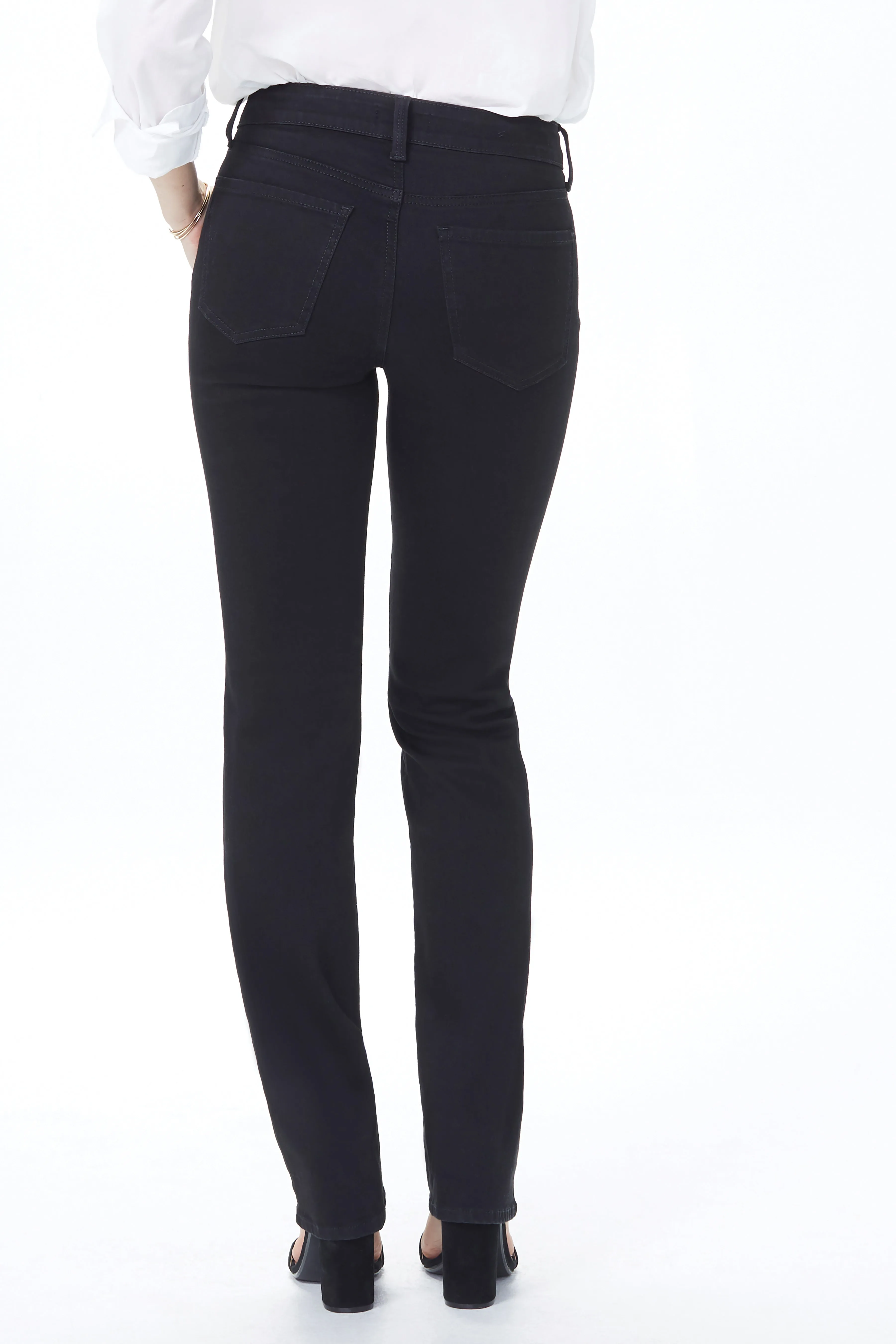 Marilyn Straight Jeans In Tall - Black