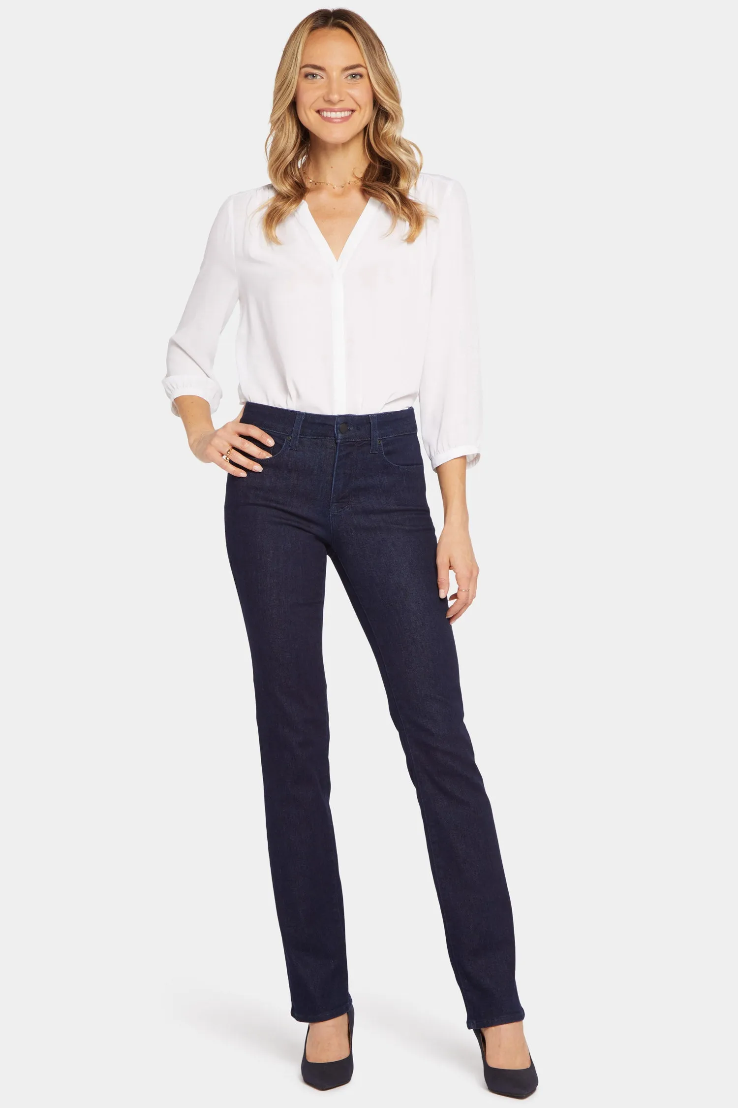 Marilyn Straight Jeans In Tall - Rinse