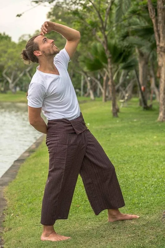 Men's Brown Fisherman Pants