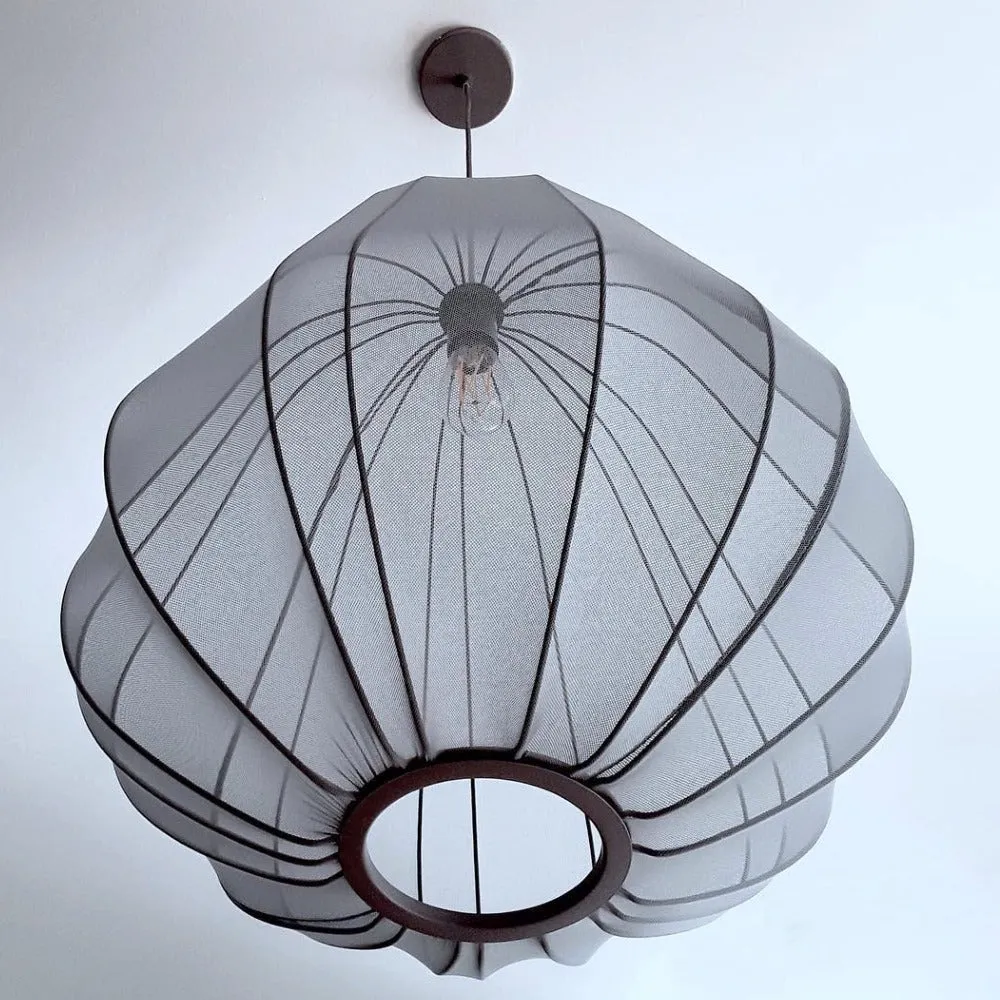 Modern Fabric Lantern Hanging Light