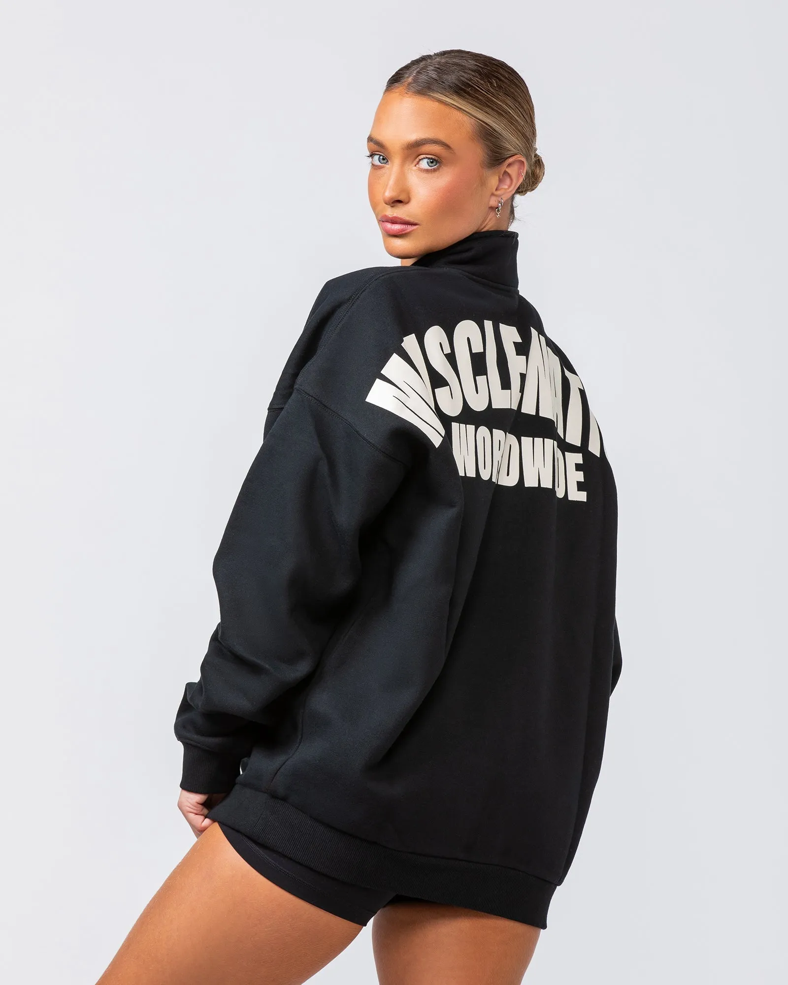 Muscle Nation | Classic Quarter Zip - Black