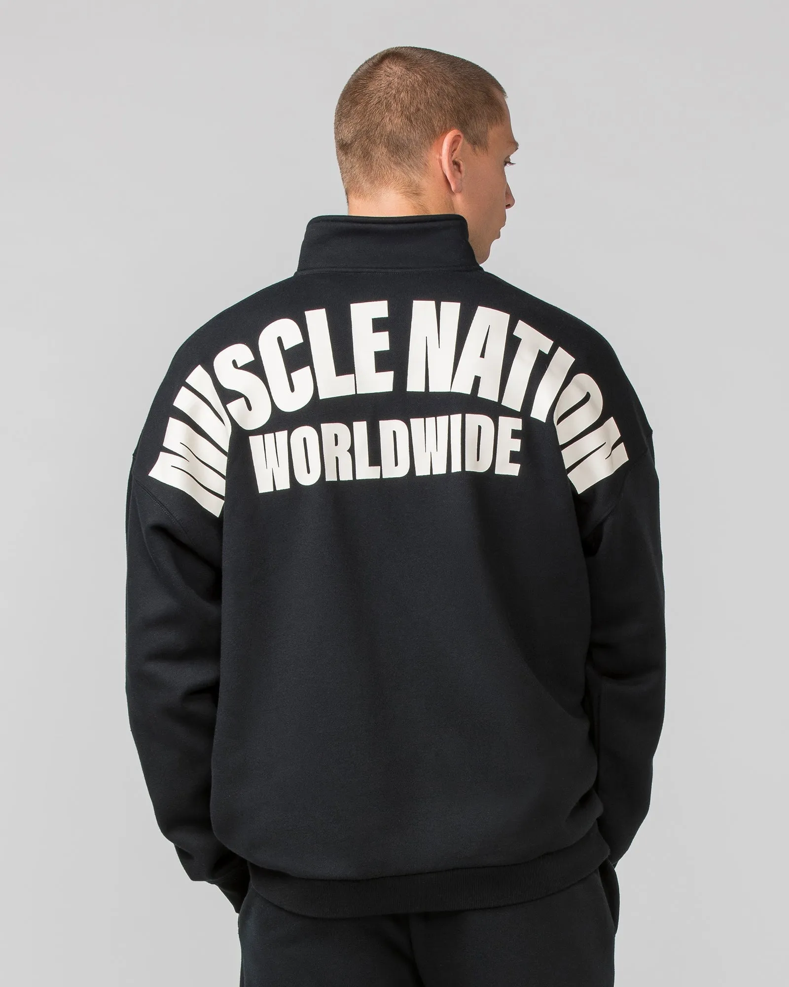 Muscle Nation | Classic Quarter Zip - Black