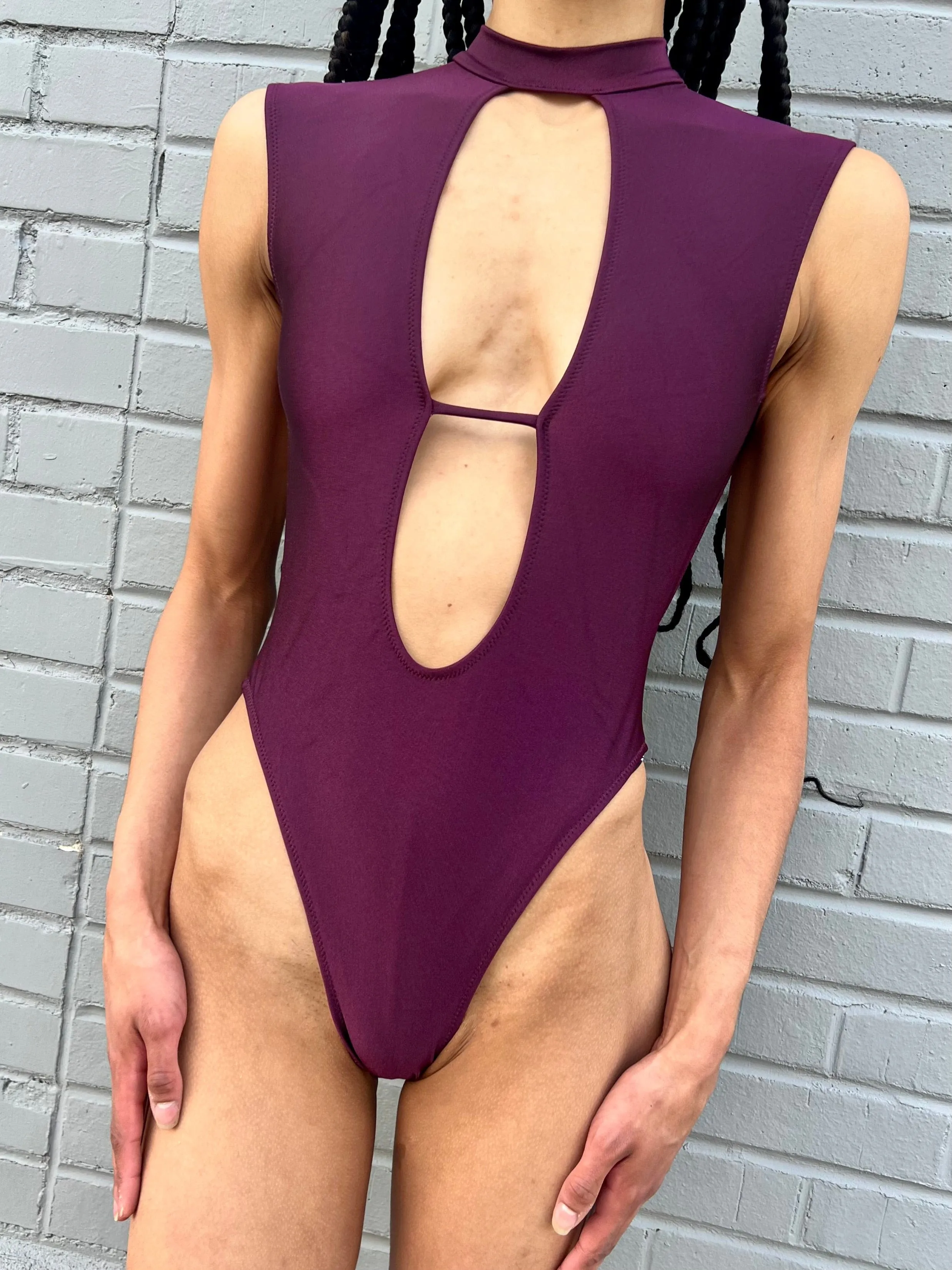 New Passion Bodysuit- Plum