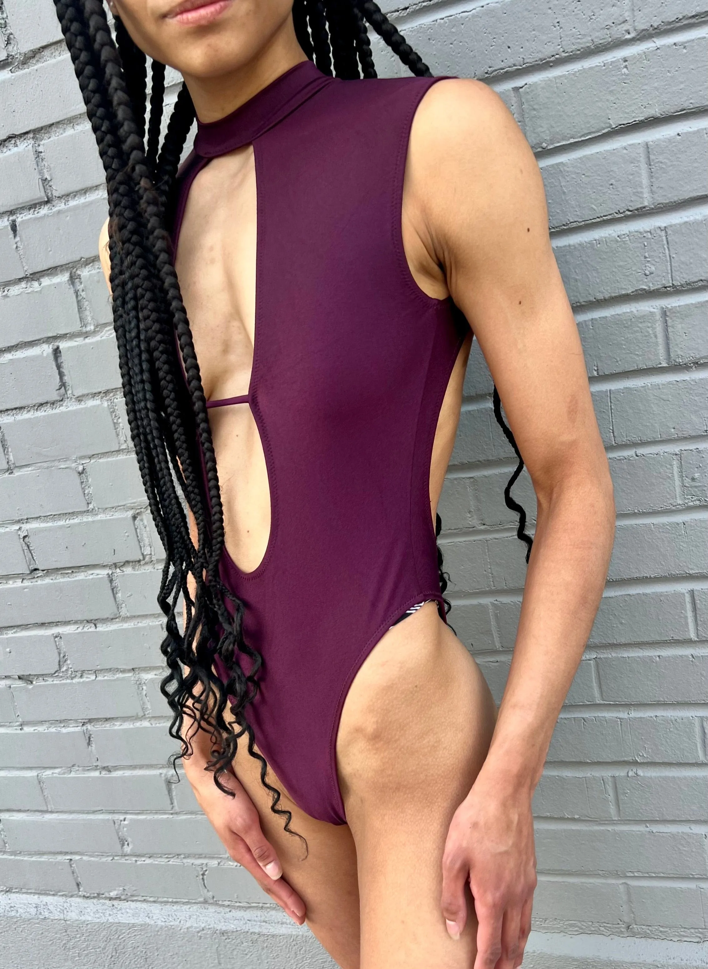 New Passion Bodysuit- Plum