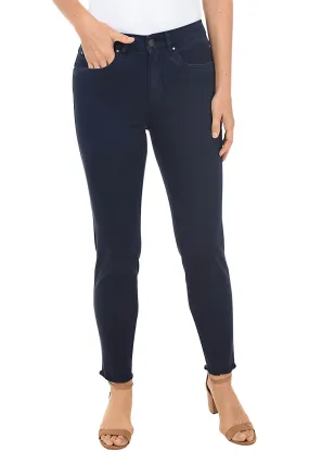 Olivia Frayed Slim Twill Ankle Pant