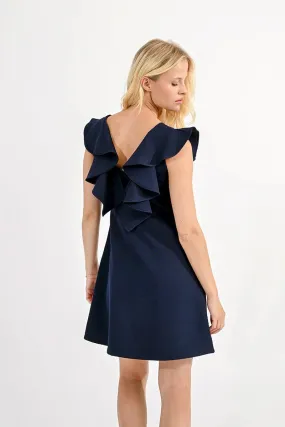 Open Back Skater Dress NAVY