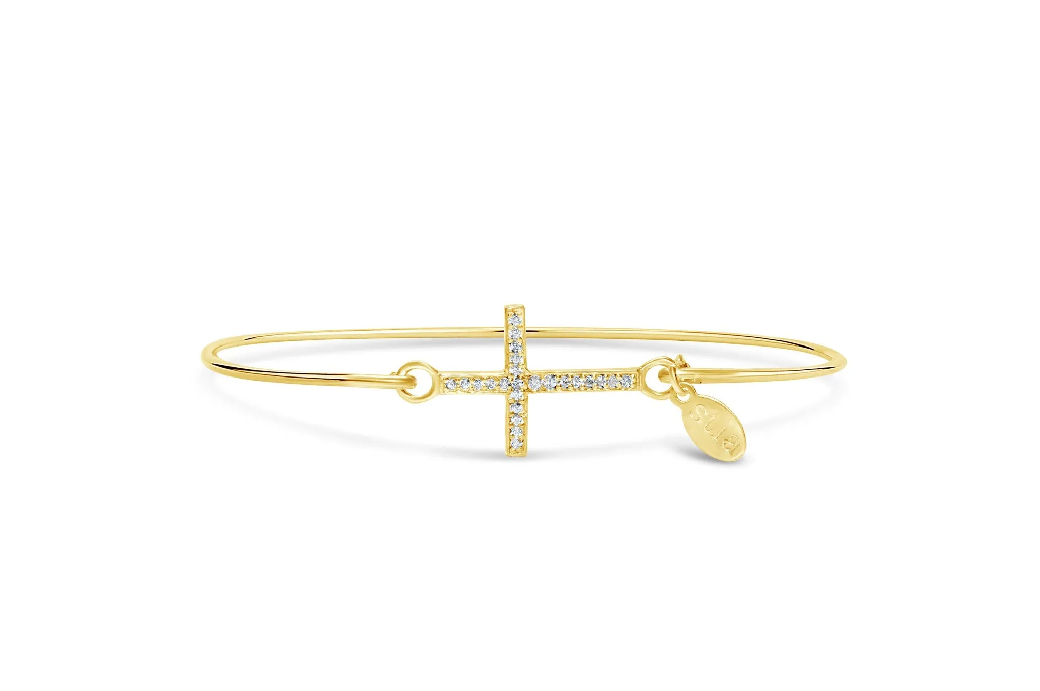 Pave' Icon Bracelet Cross