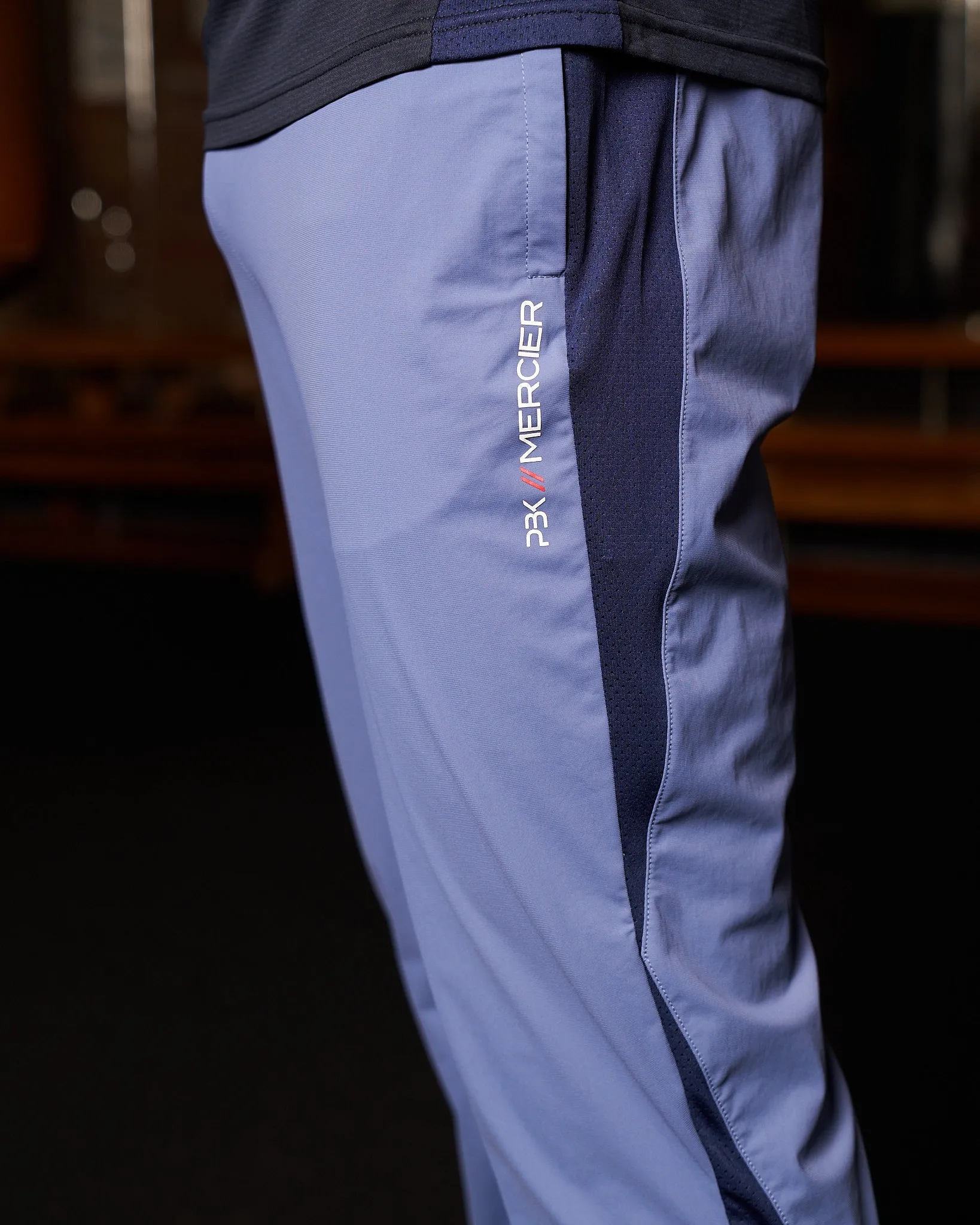 PBK//Mercier Performance Trackpants Petrol Blue