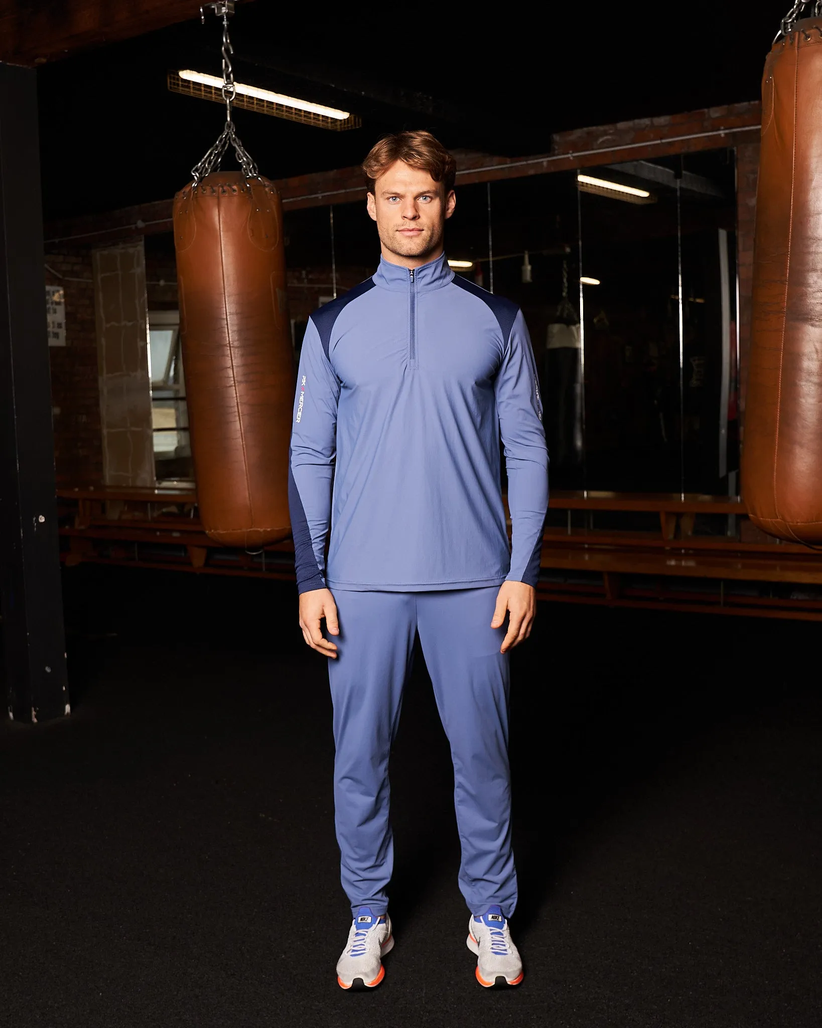 PBK//Mercier Performance Trackpants Petrol Blue