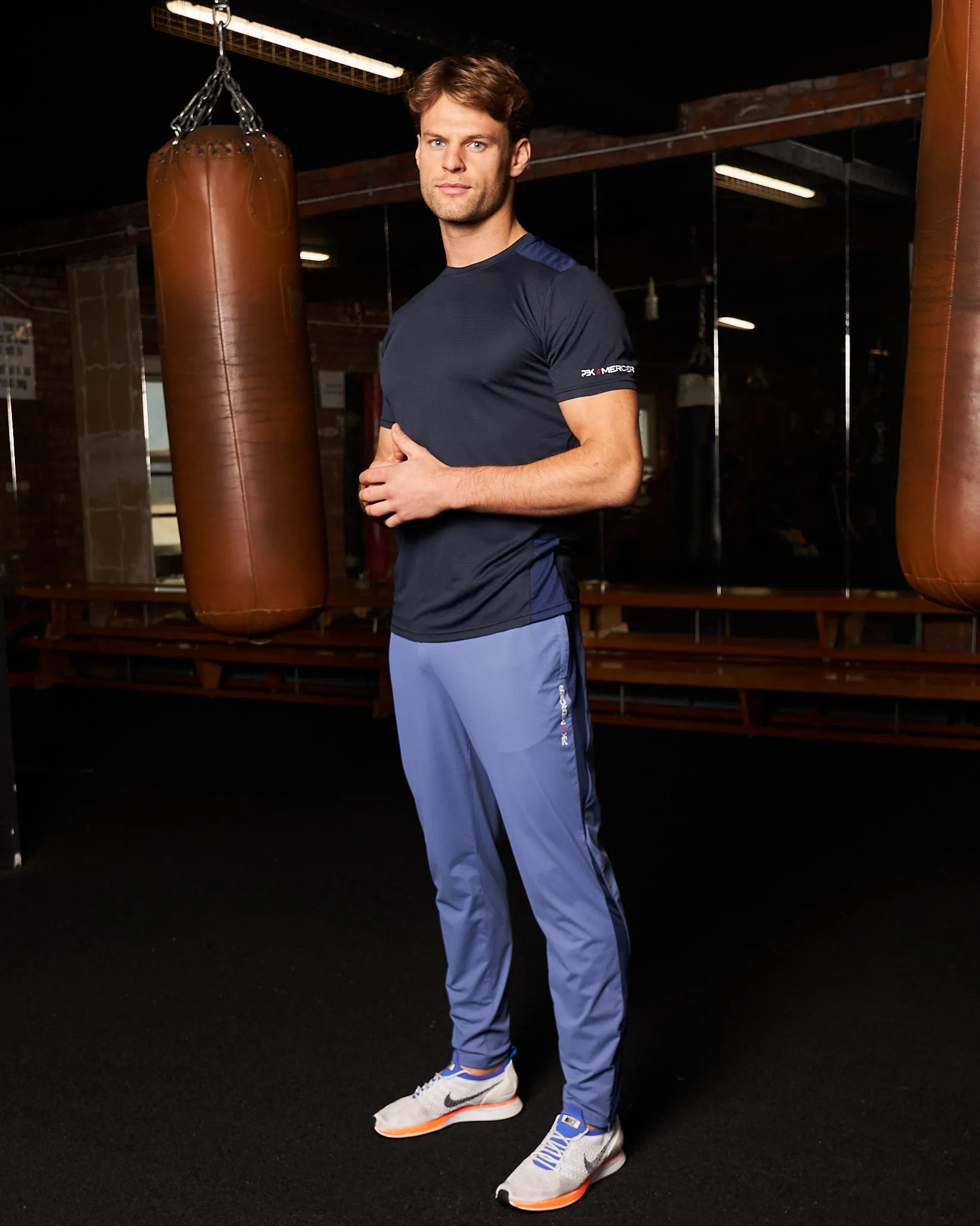 PBK//Mercier Performance Trackpants Petrol Blue