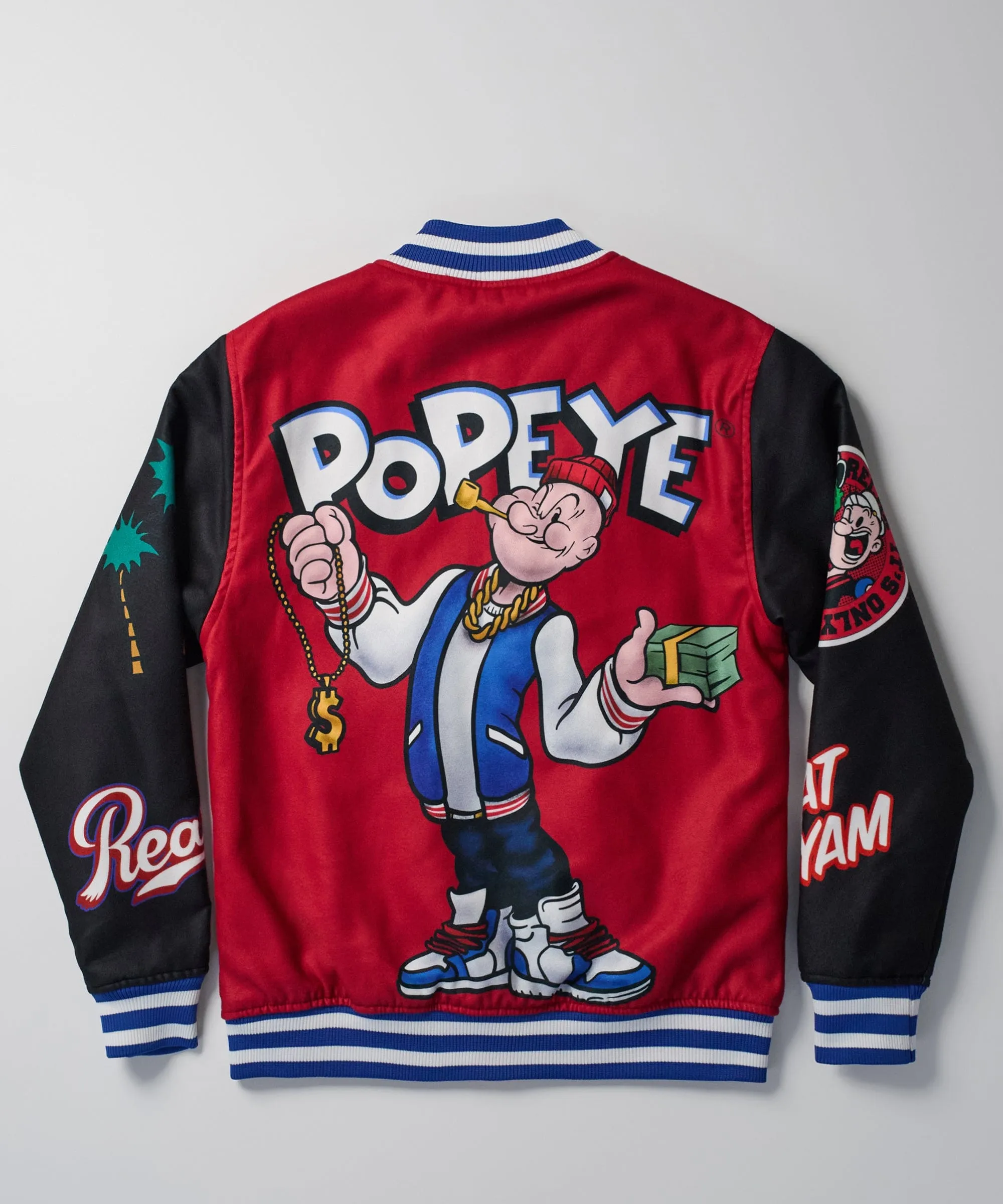 Popeye USA Wool Varsity Jacket - Red