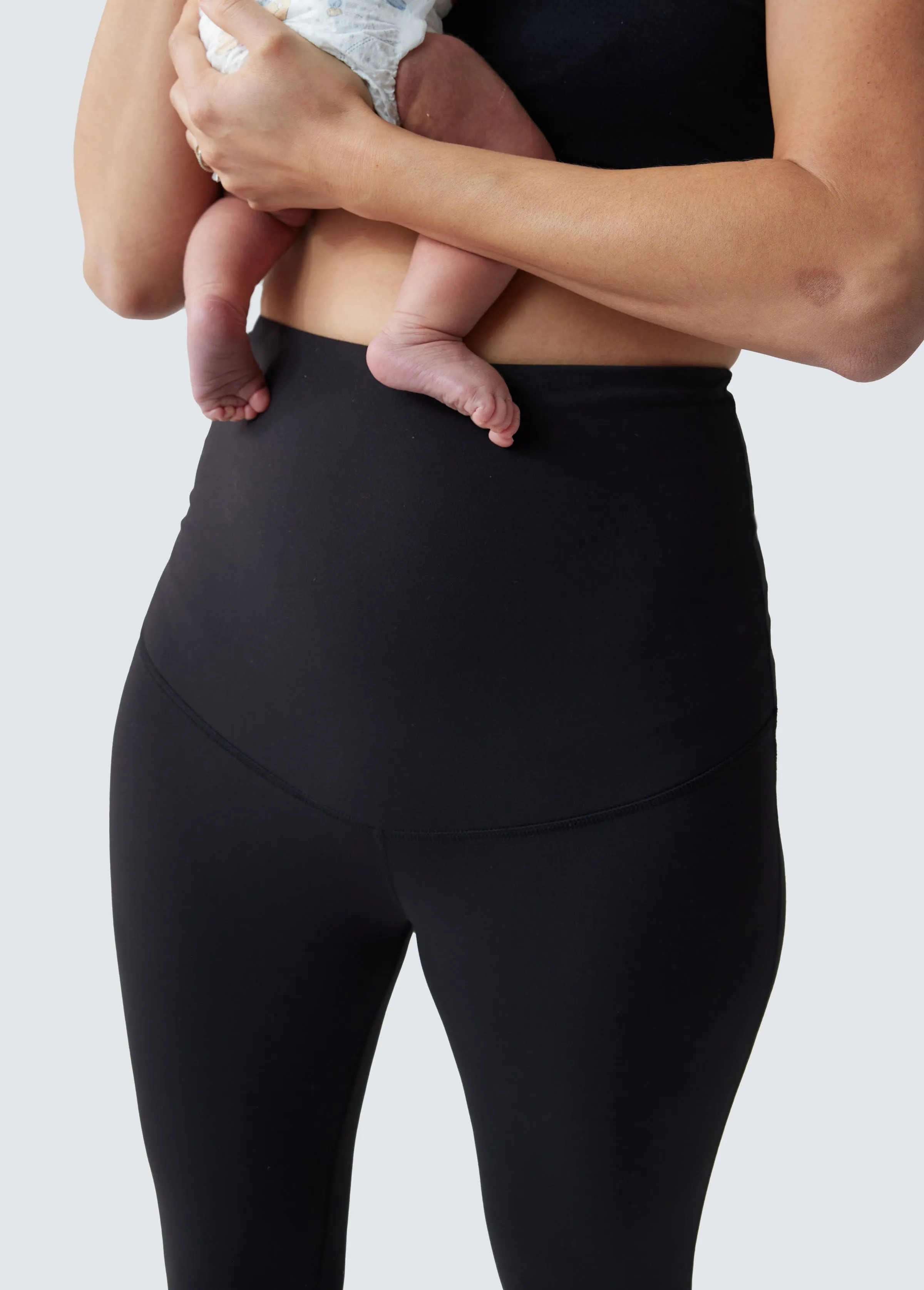 Postpartum Legging   Bike Short - Two-Pack