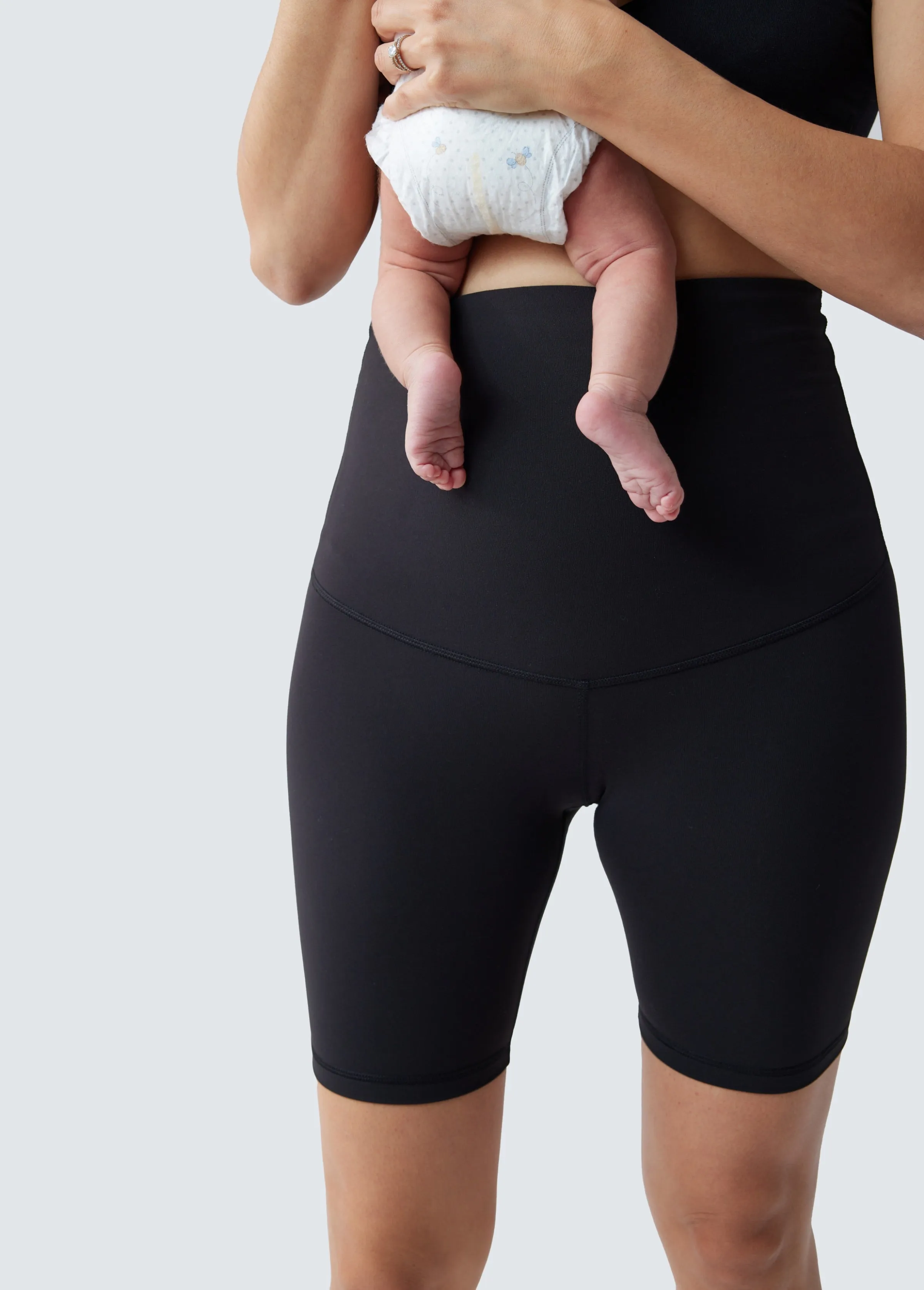 Postpartum Legging   Bike Short - Two-Pack