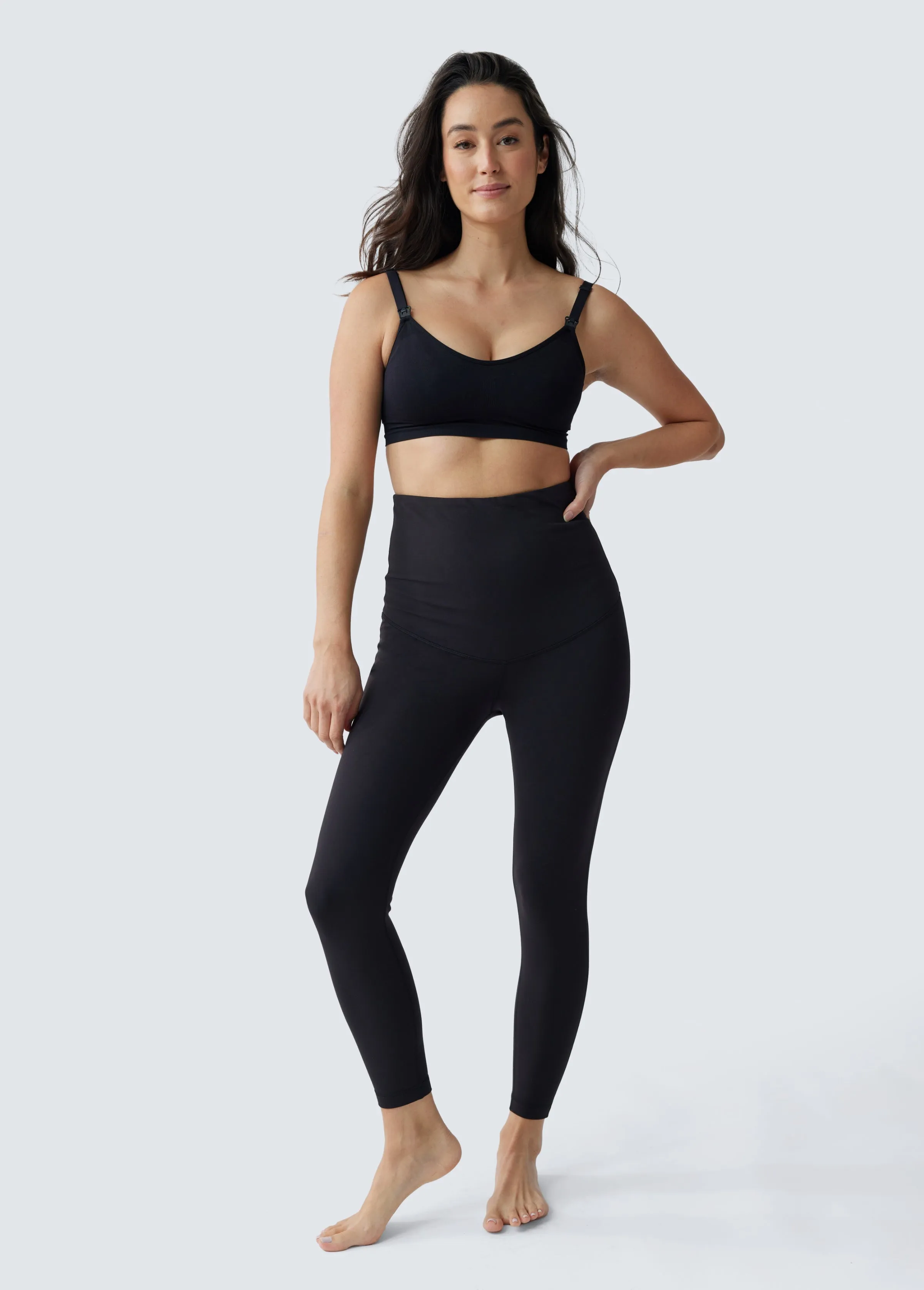 Postpartum Legging   Bike Short - Two-Pack