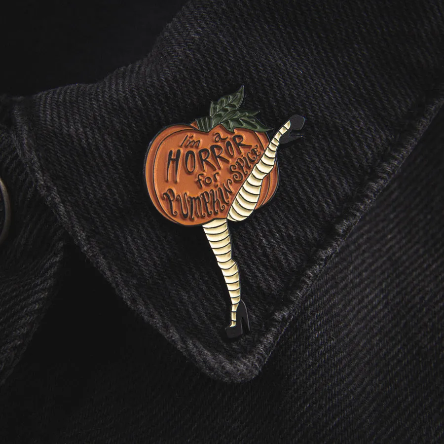 "I'm a Horror for Pumpkin Spice" Enamel Pin