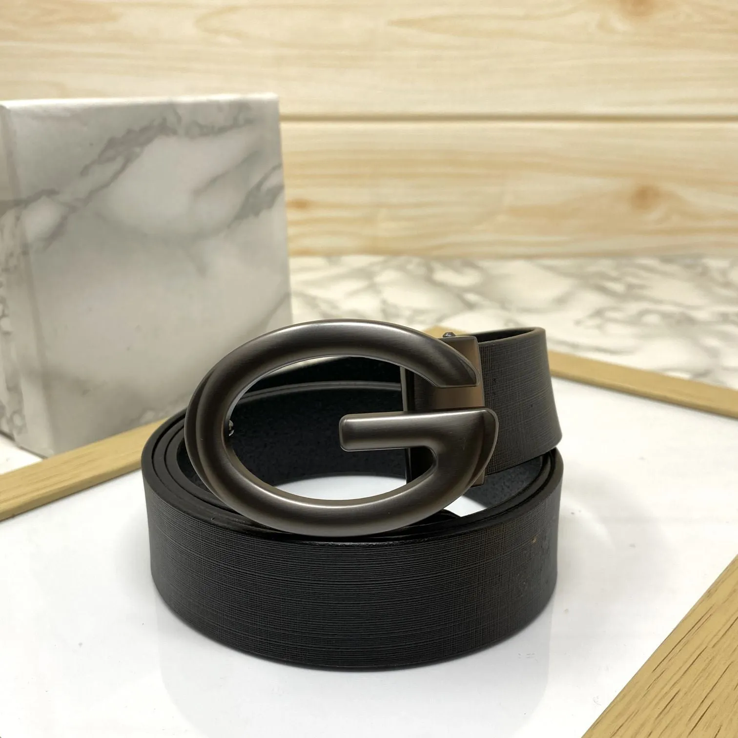 Simple G-Design Formal and Leather Strap Belt-JonasParamount