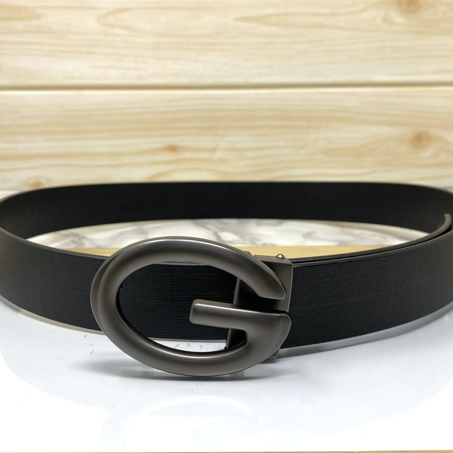 Simple G-Design Formal and Leather Strap Belt-JonasParamount