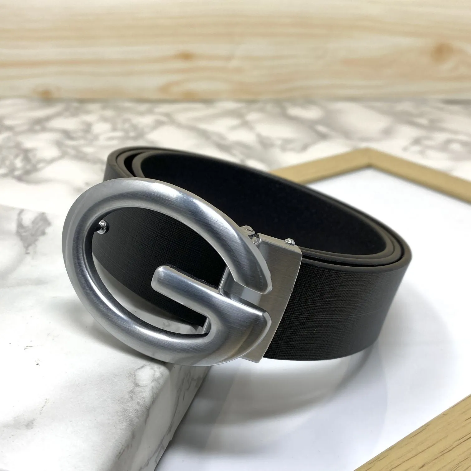 Simple G-Design Formal and Leather Strap Belt-JonasParamount