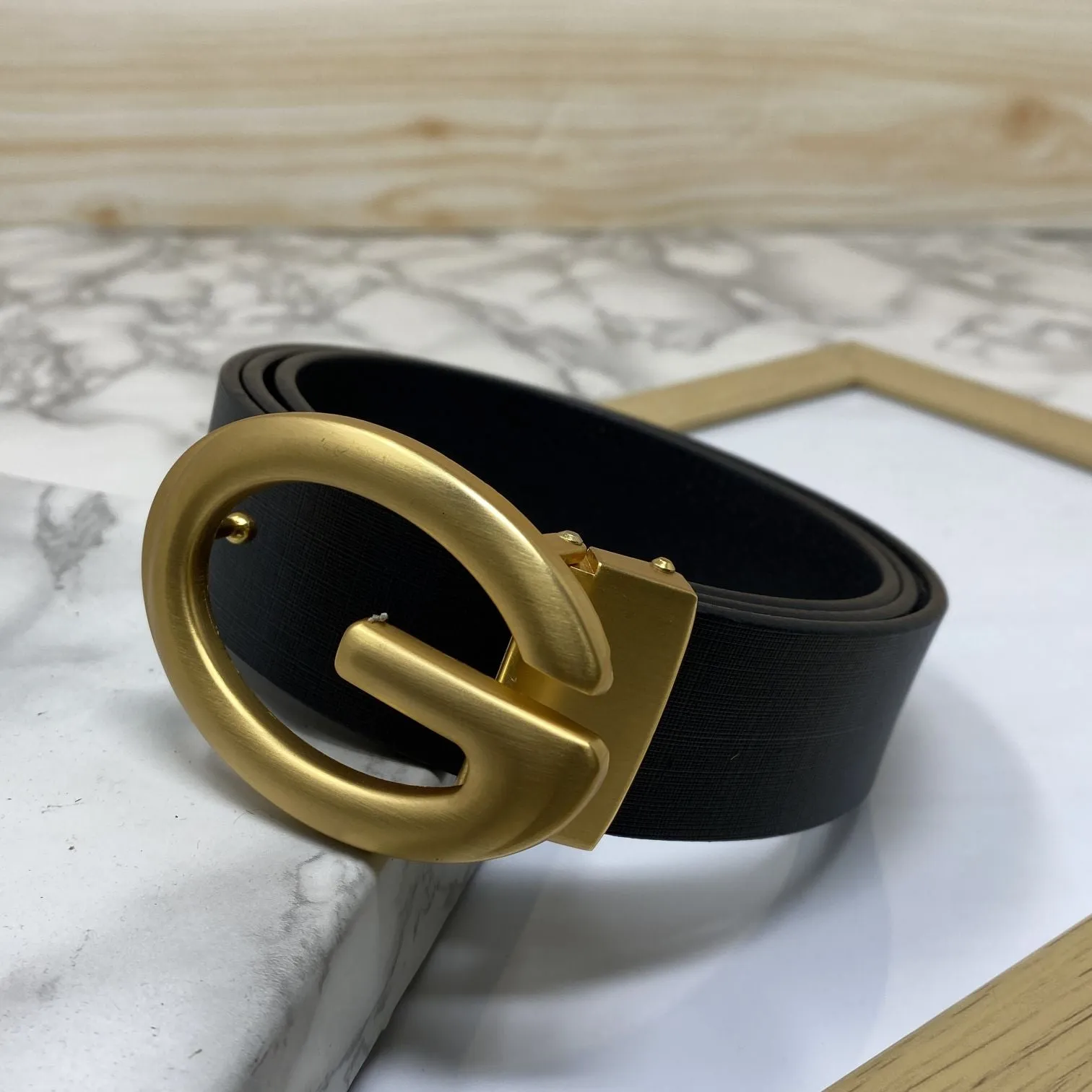 Simple G-Design Formal and Leather Strap Belt-JonasParamount